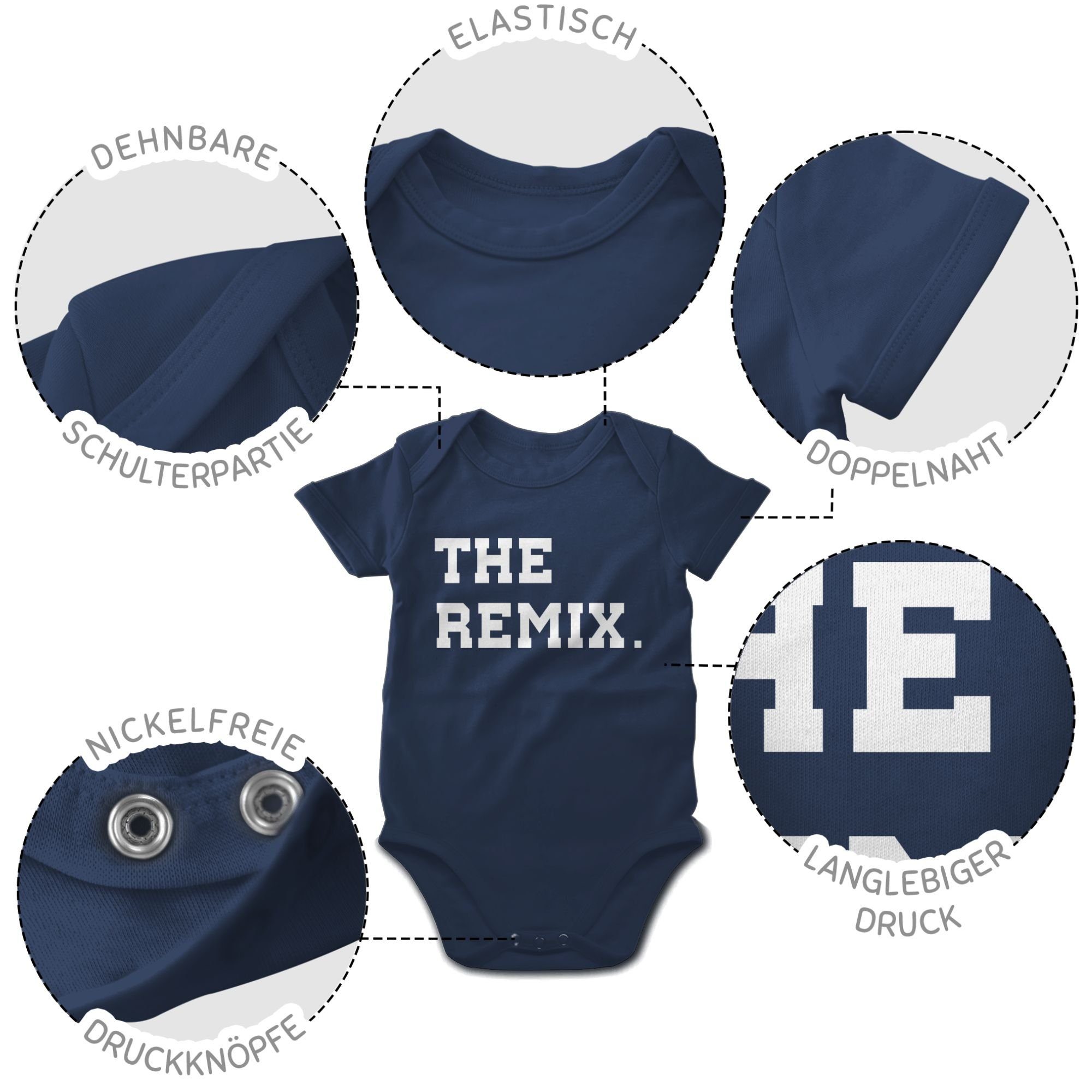 Shirtracer Shirtbody The Partner-Look Kind Navy Blau 2 Familie The Remix Baby Original