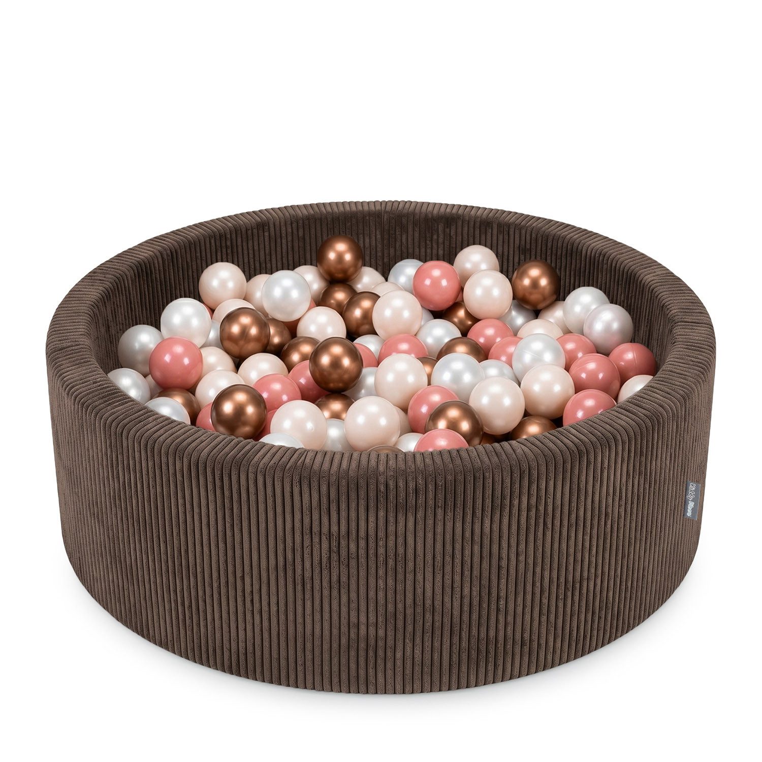 KiddyMoon Bällebad OK30AN, (Bällepool mit bunten Bällen, 200-tlg., Bällepool mit bunten Bällen, 200-tlg., Strukturierter Rippbezug), Made in Europe
