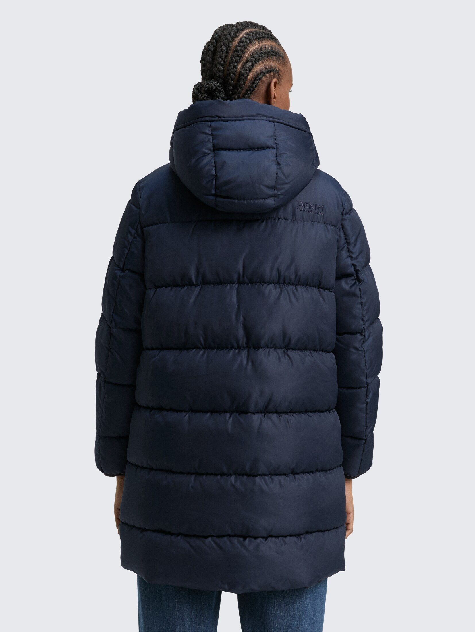 TOM TAILOR Denim Steppmantel Jacken Puffer-Mantel mit Kapuze