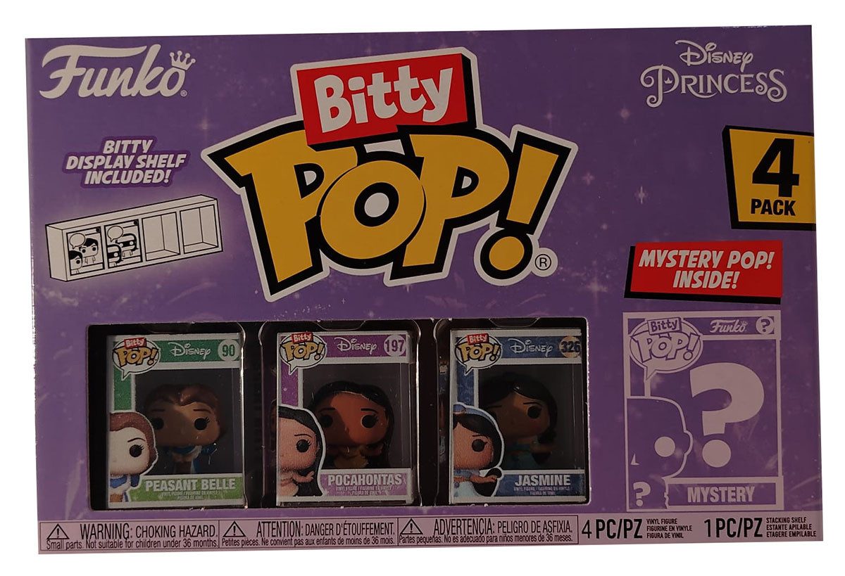 Funko Spielfigur Funko Bitty Pop! Disney Princess - Peasant Belle, Pocahontas, Jasmine