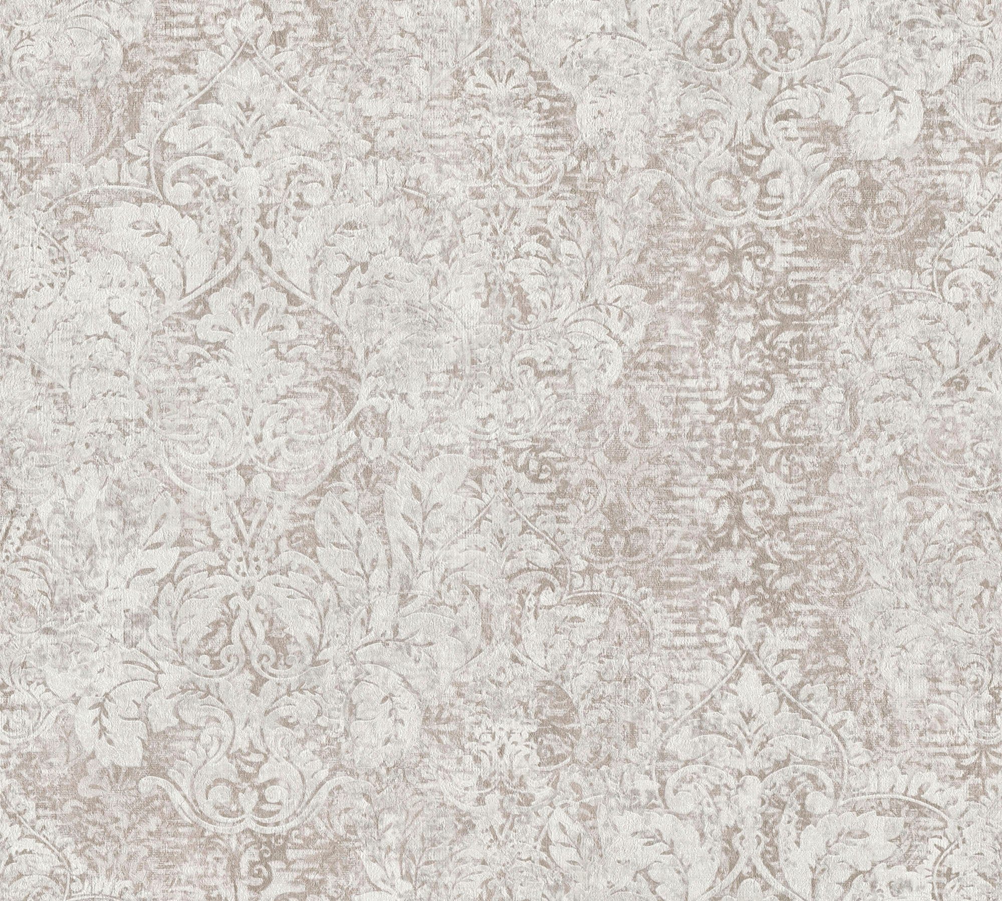 Hari, Vintagetapete Mata walls Tapete Glitzermuster, Vliestapete living Barock ornamental, beige/creme Barock, strukturiert,