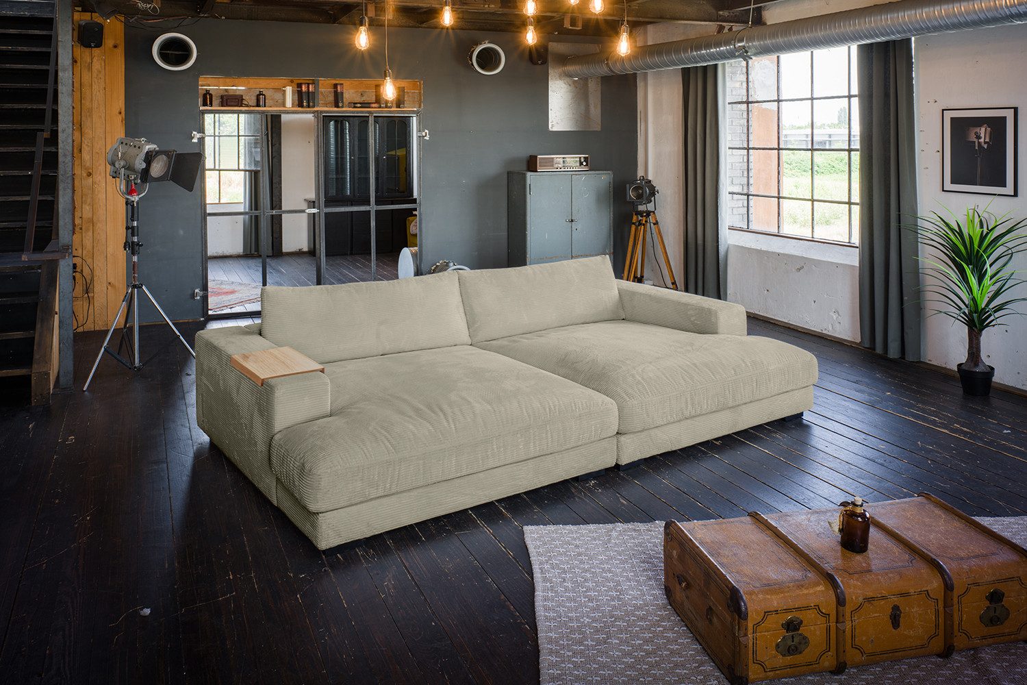 KAWOLA Big-Sofa MADELINE Riesen Cordsofa - Entspannung pur - Modernes Wohnen, XXL Couch mit Cord Bezug – Maximaler Komfort, Top Design