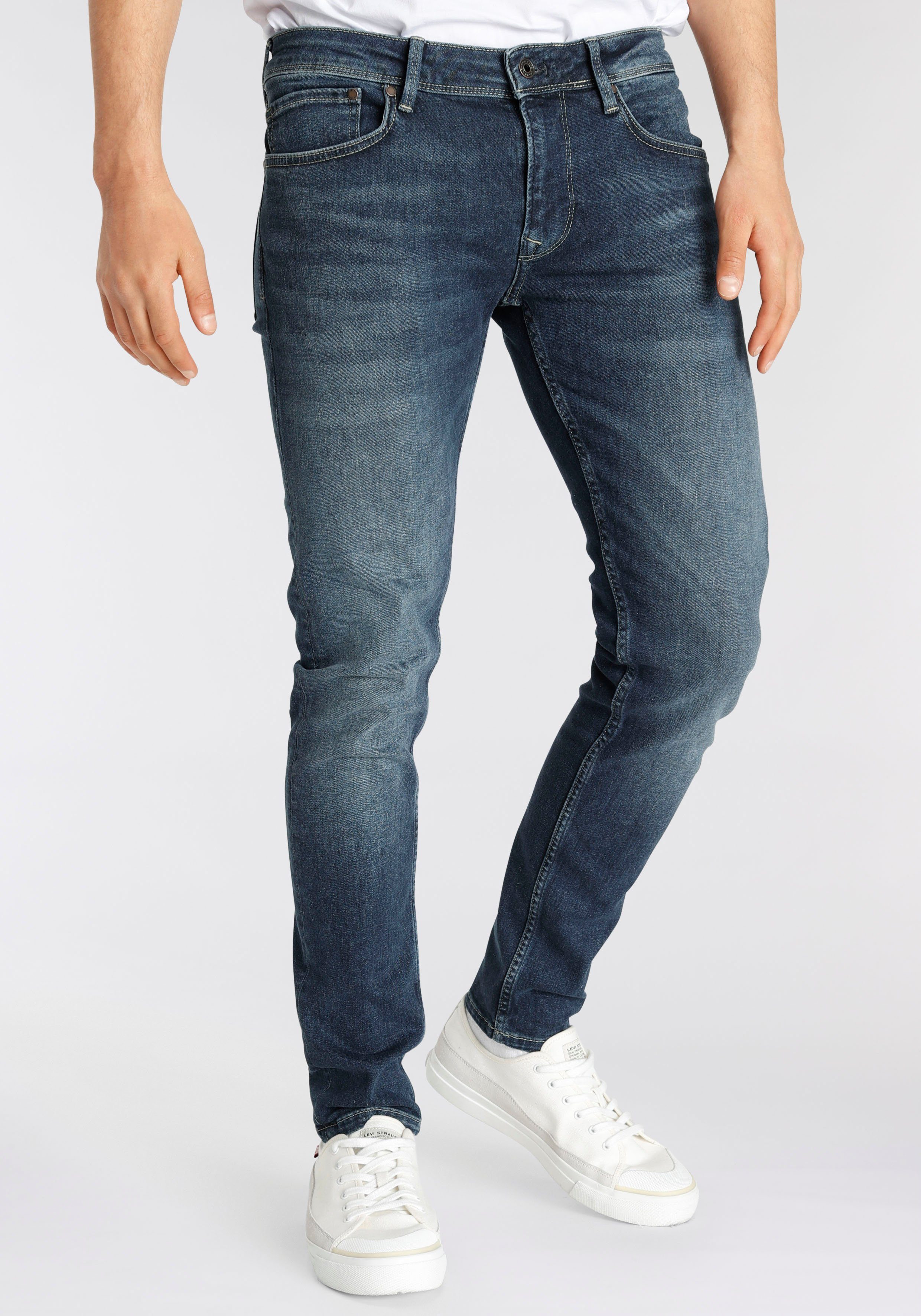 Skinny-fit-Jeans used Pepe dark Jeans Finsbury