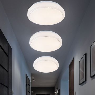 Globo LED Deckenleuchte, LED-Leuchtmittel fest verbaut, Warmweiß, Deckenleuchte LED Wohnzimmerleuchte Decke Deckenlampe Modern