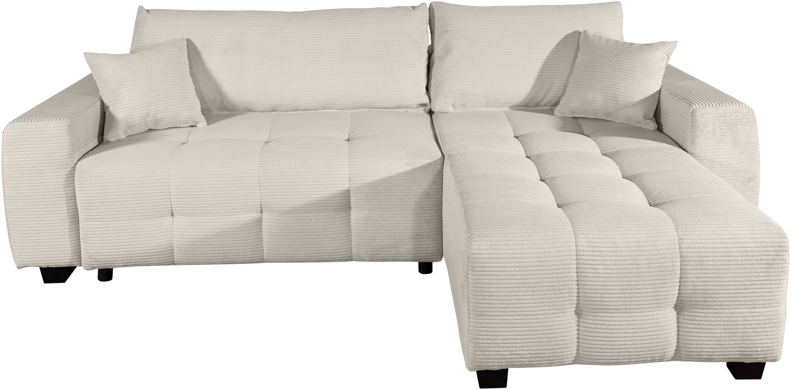 OTTO home Ecksofa Bella Couch L-Form, B: 234 cm - OTTO. Verlässliche Qualität., optional Schlaffunktion & Bettkasten, mit Zierkissen