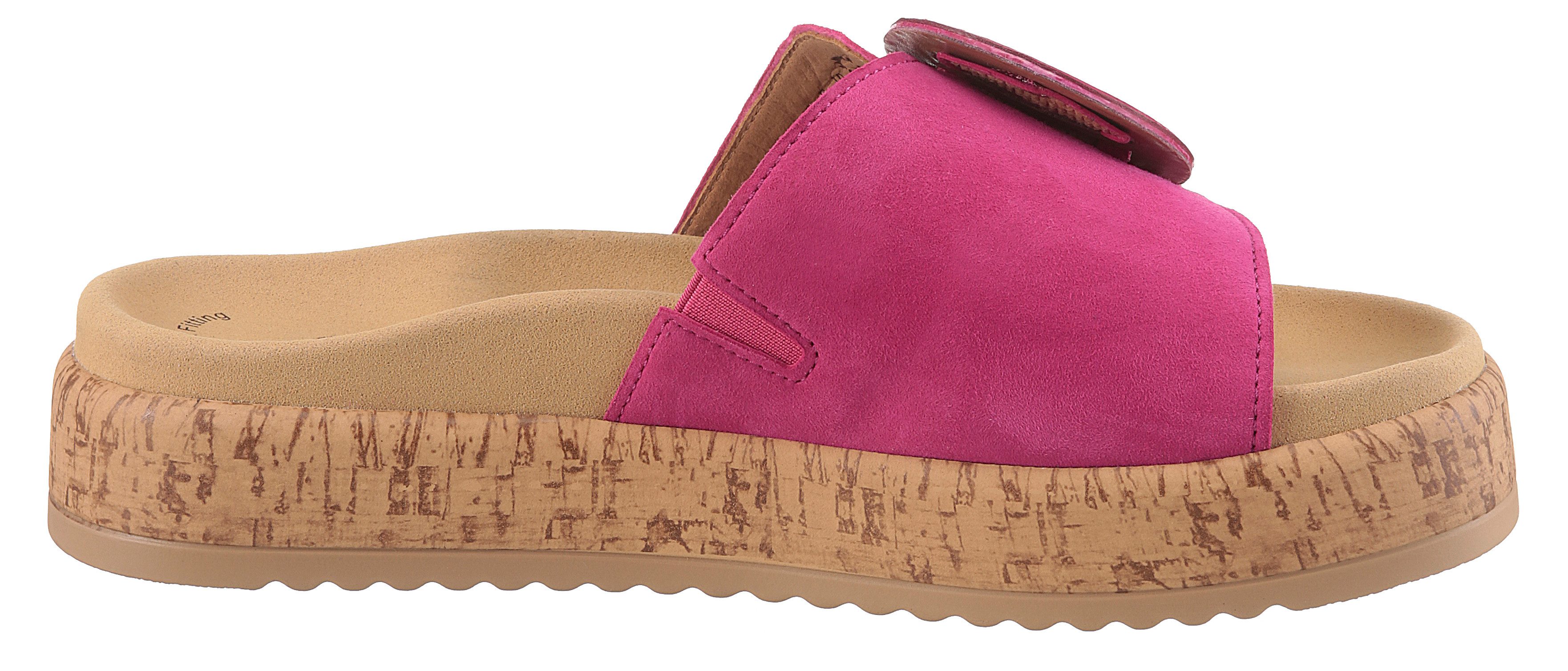 Gabor Pantolette, Plateau, Sommerschuh, Bequemschuh, Best Fitting für gute Passform