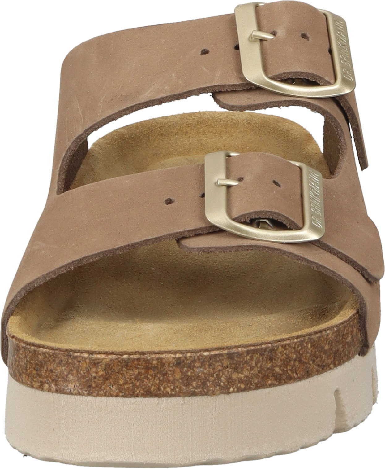 Dr. aus Pantoletten Nubukleder beige Brinkmann Pantolette