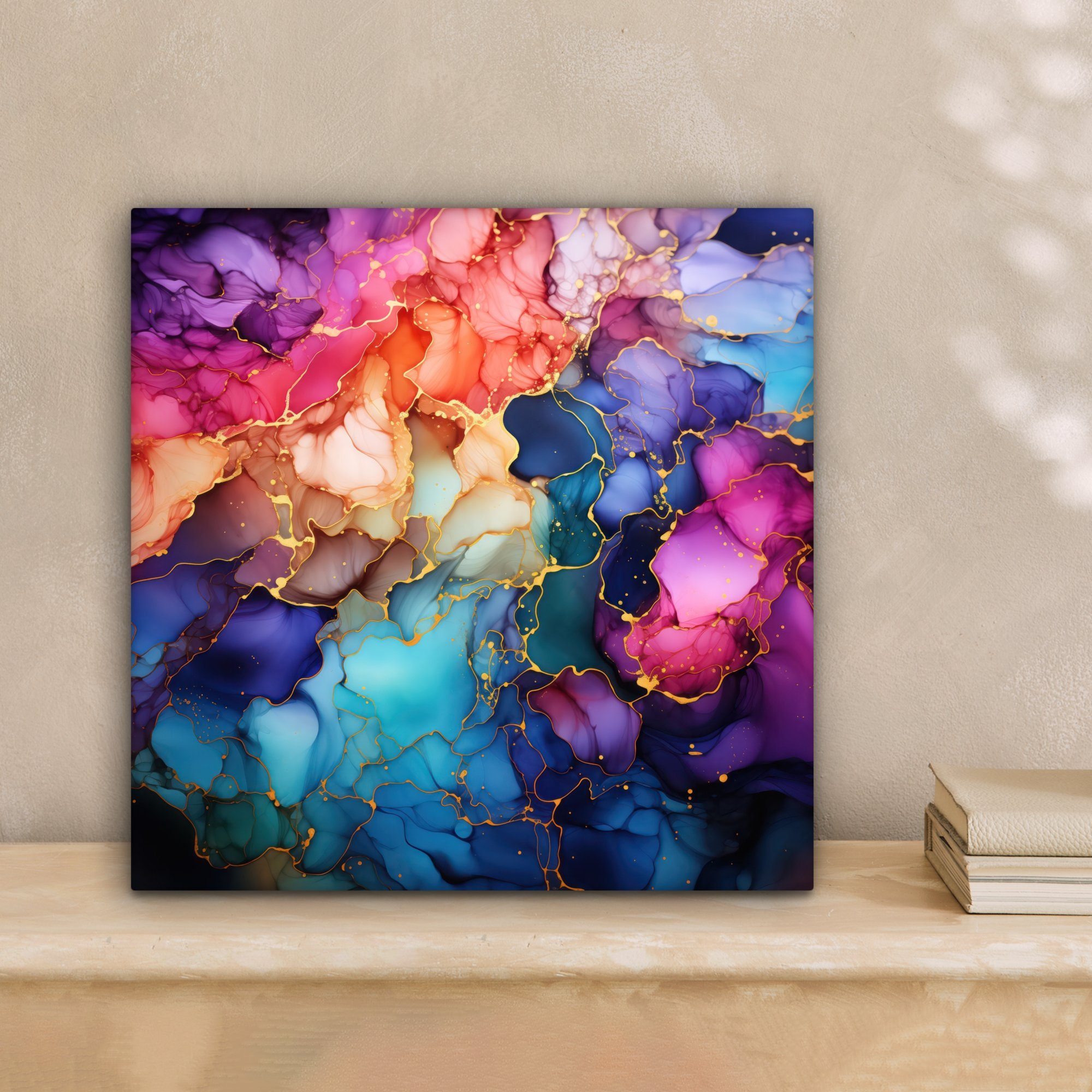 OneMillionCanvasses® Leinwandbild Marmor - Bunt - Abstrakt, Fotodruck (1 St günstig online kaufen