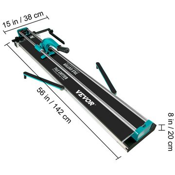 VEVOR manueller Fliesenschneider Fliesenschneider 1200 mm Schnittlänge Profi Manuelle 6-15 mm, Schnittlänge max.: 1200 mm