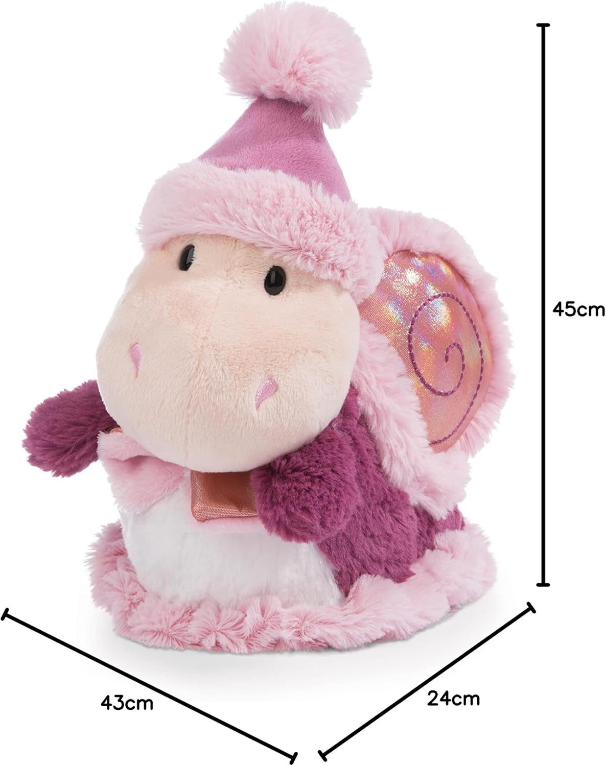 Nici Kuscheltier 49618 - Schnecke SOA pink, 50 cm (1-St)