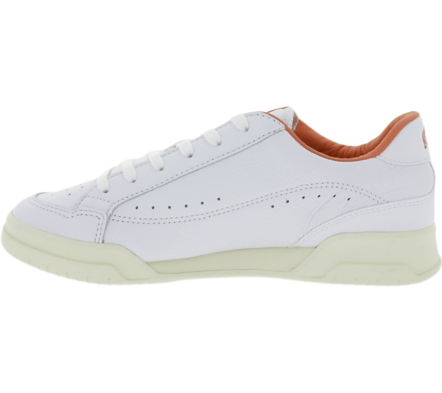 Luxe Serve Sneaker Damen Turnschuhe Schuhe lässige Lacoste Weiß/Rot LACOSTE 0721 Echtleder-Sneaker Twin