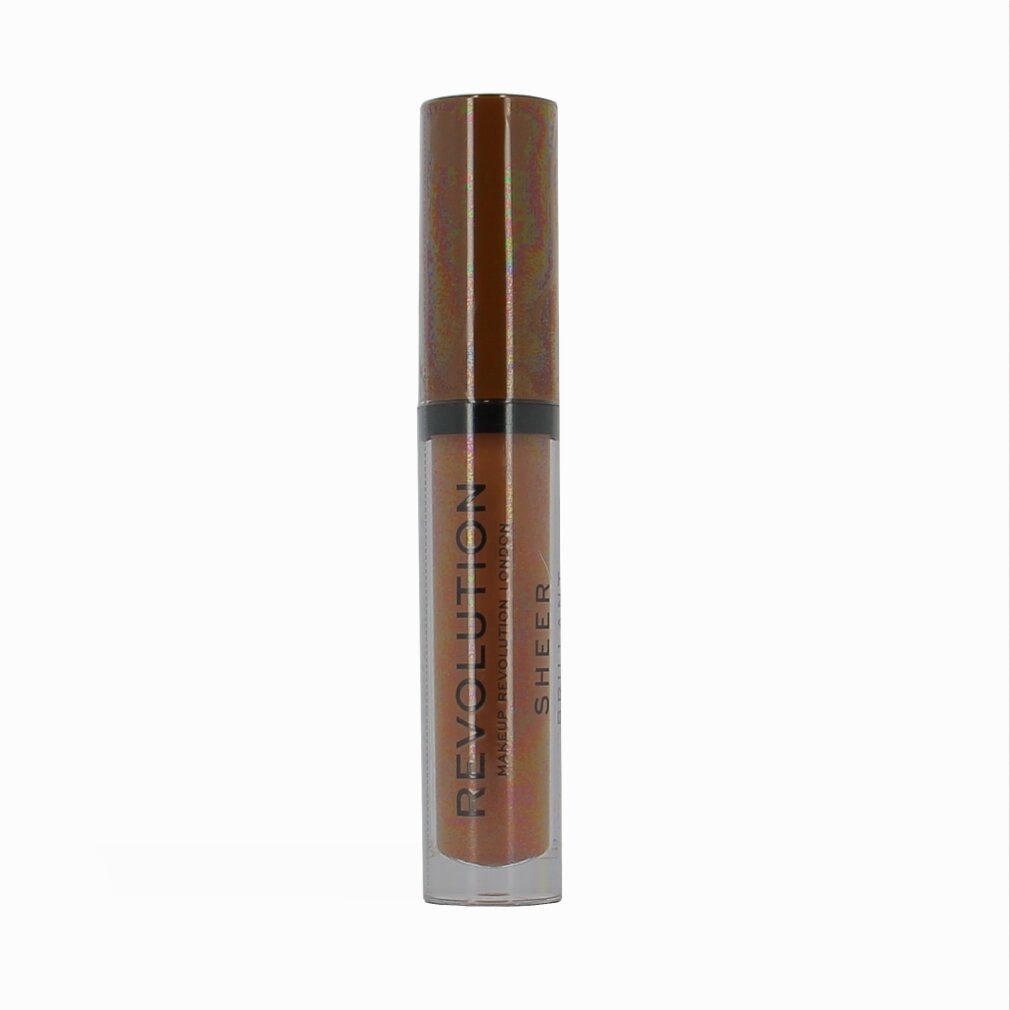 MAKE UP REVOLUTION Lipgloss, Sheer Brillant, Vegan, Lip Gloss, Brunch, 3.5ml