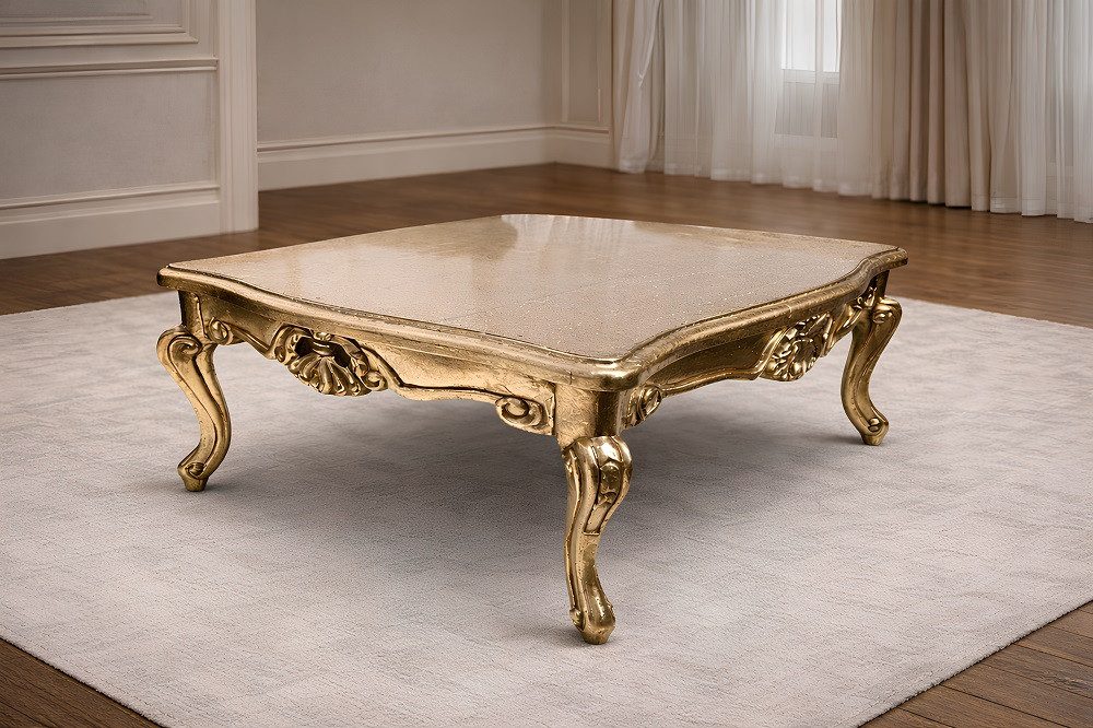 JVmoebel Couchtisch Eleganter Barock Tisch in edlem Design mit hochwertiger Oberfläche (1-St., Couchtisch), Made in Europa