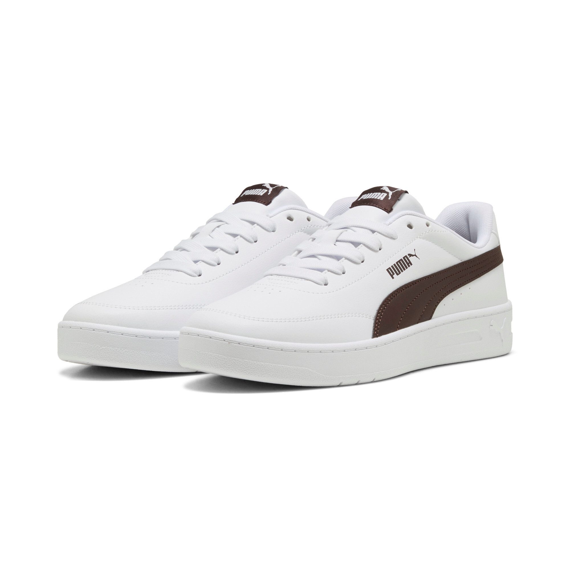 PUMA COURT CLASSIC CLEAN Sneaker mit SoftFoam+ Innensohle, mit Synthetik-Obermaterial, mit Schnürung