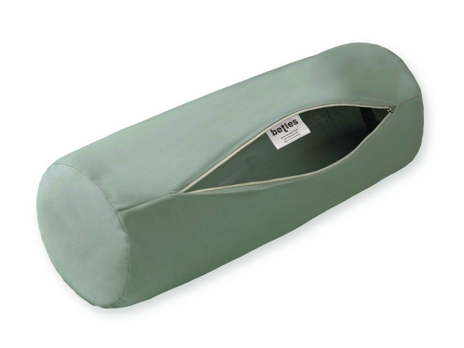 beties Nackenrollenbezug BasicSoft, (1 Stück), XL Rollen Bezug 25x70 cm 100% Baumwolle Jersey mit Reißverschluss