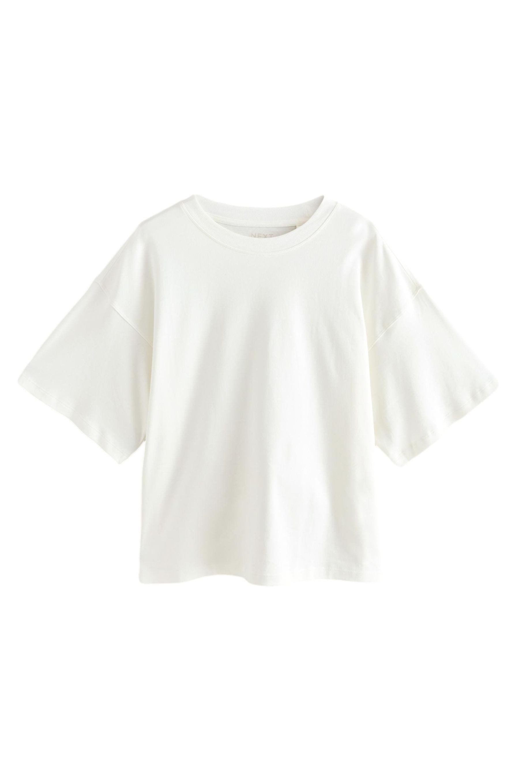 Next T-Shirt Kastiges Relaxed Fit Oversized-T-Shirt, günstig online kaufen