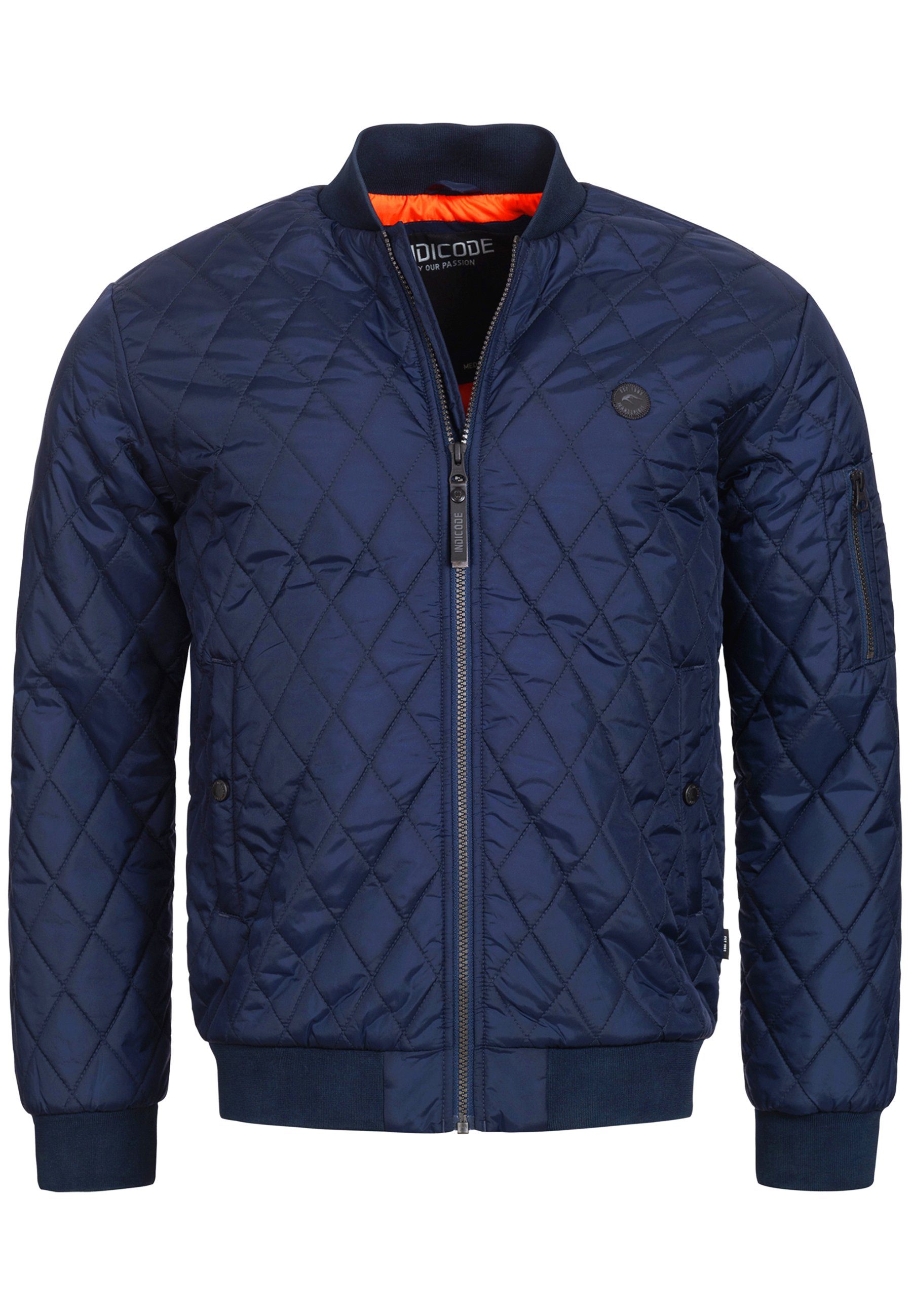 Indicode Sommerjacke Novak Bomberjacke mit Kontrastfutter günstig online kaufen