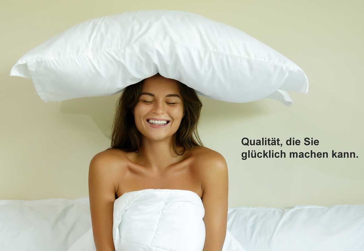 daunen-federn.de Daunenkissen daunen-federn Daunen-/Federkissen 80x80 30% Daunen 70% Federn, Füllung: 30 % Gänsedauenen 70 % Gänsefedern Klasse I, Rückenschläfer, Seitenschläfer, Bauchschläfer, Durch NOMITE auch für Hausstauballergiker und Asthmatiker geeignet.