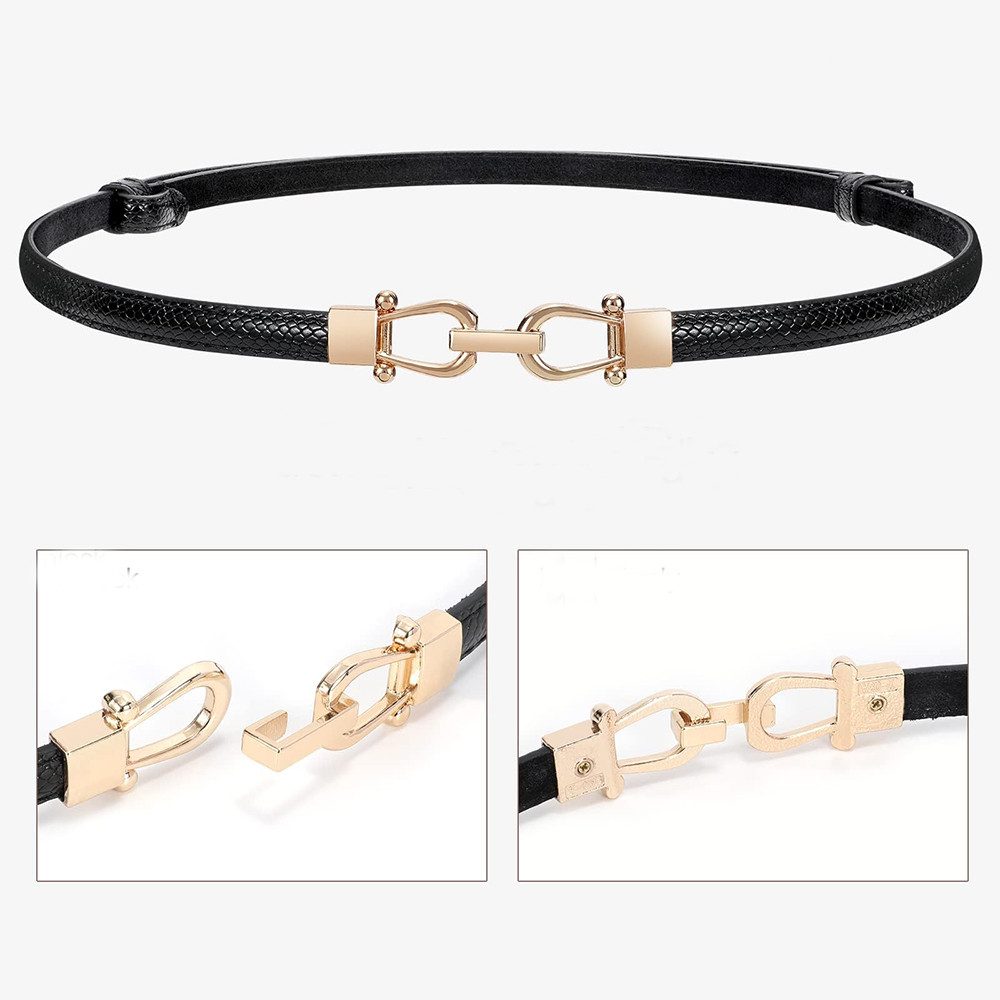 Bextsrack Hüftgürtel Damen Gürtel Dehnbar Retro Haken Gürtel Jeansgürtel