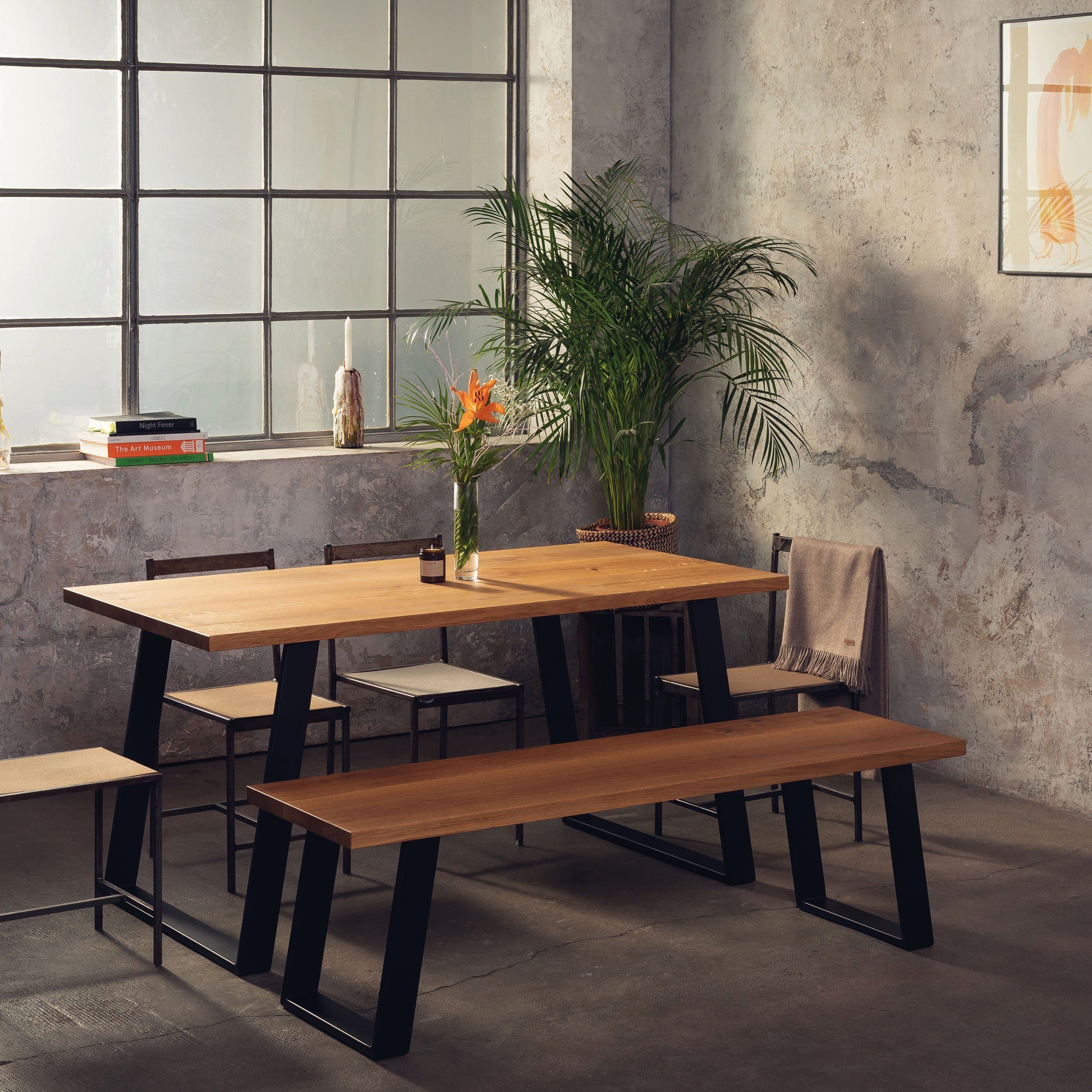 Natural Goods Berlin Möbelkufe 80GRAD, (2-St), Tischkufen, B40 x H43cm (Bank / Couchtisch), Schwarz