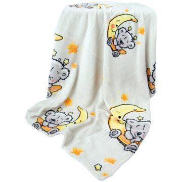 Babydecke Fleece Decke, Bestlivings, Baby Kuscheldecke 75x100 cm - vers. Motive