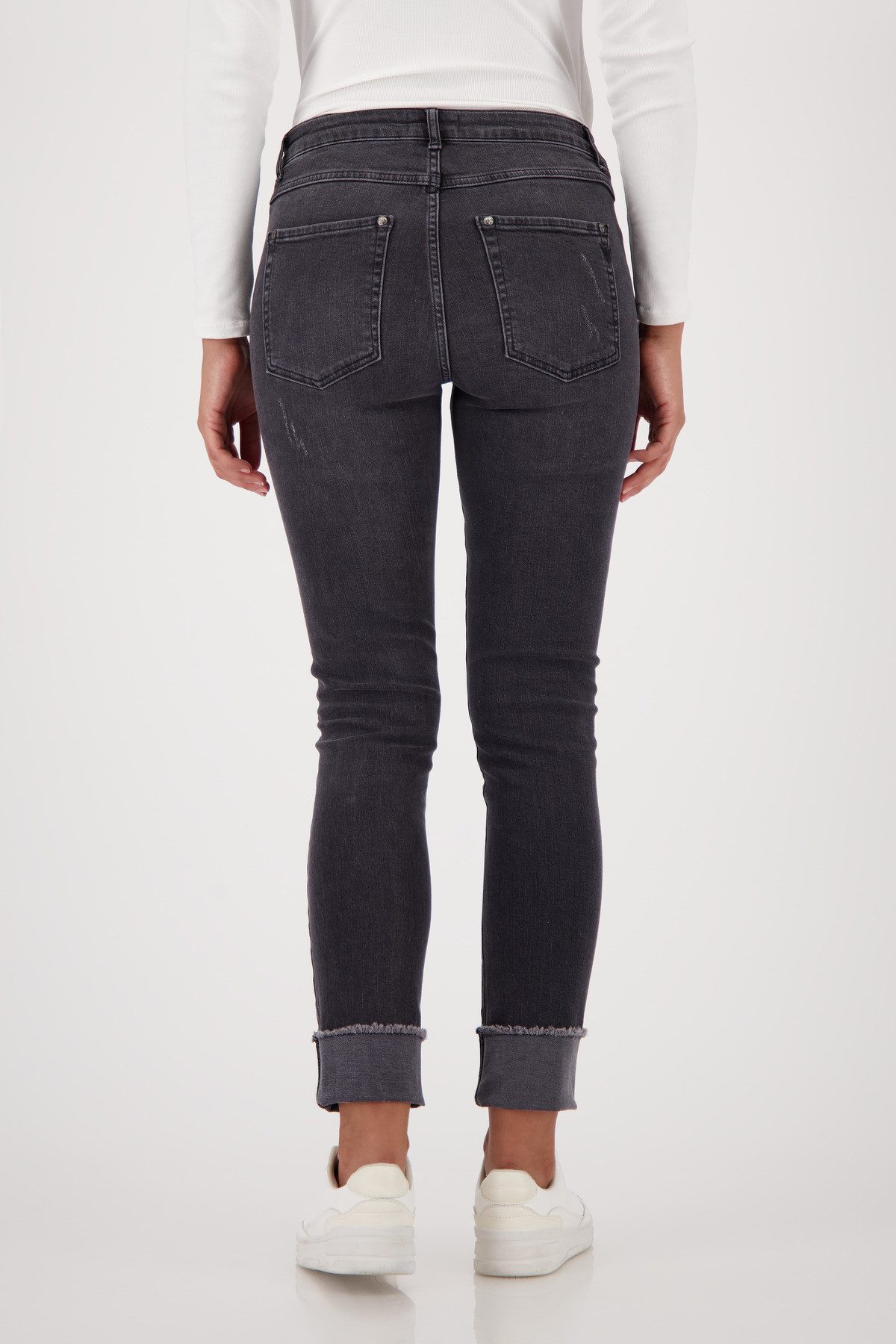 Monari Slim-fit-Jeans Hose Jeans Nietenschmuck Slim-fit-Passform günstig online kaufen