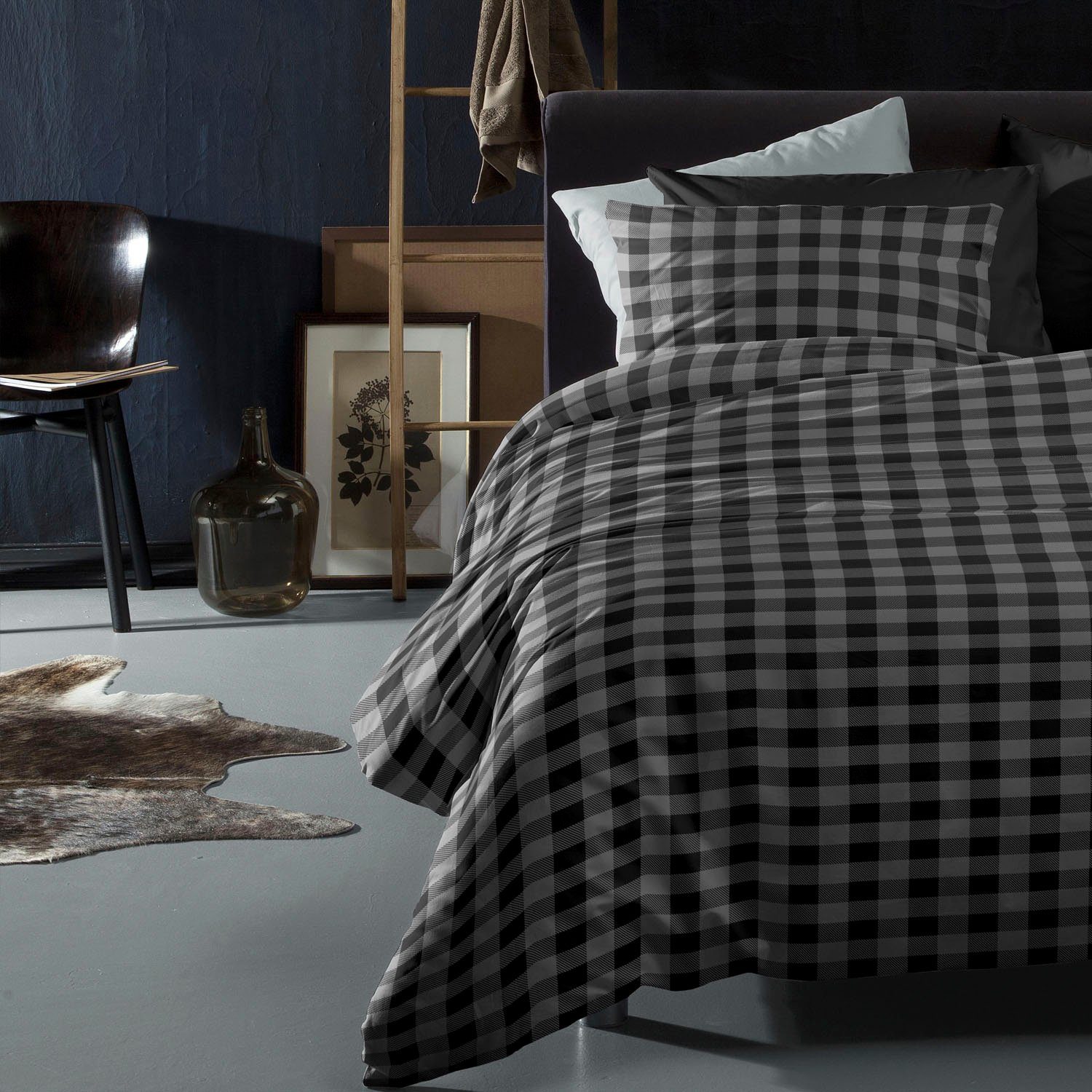 damai Bettwäsche Timber, Flanell, 2 teilig, günstig online kaufen