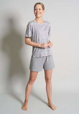 TOM TAILOR Shorty TOM TAILOR Damen Shorty grau bedruckt (1 tlg)