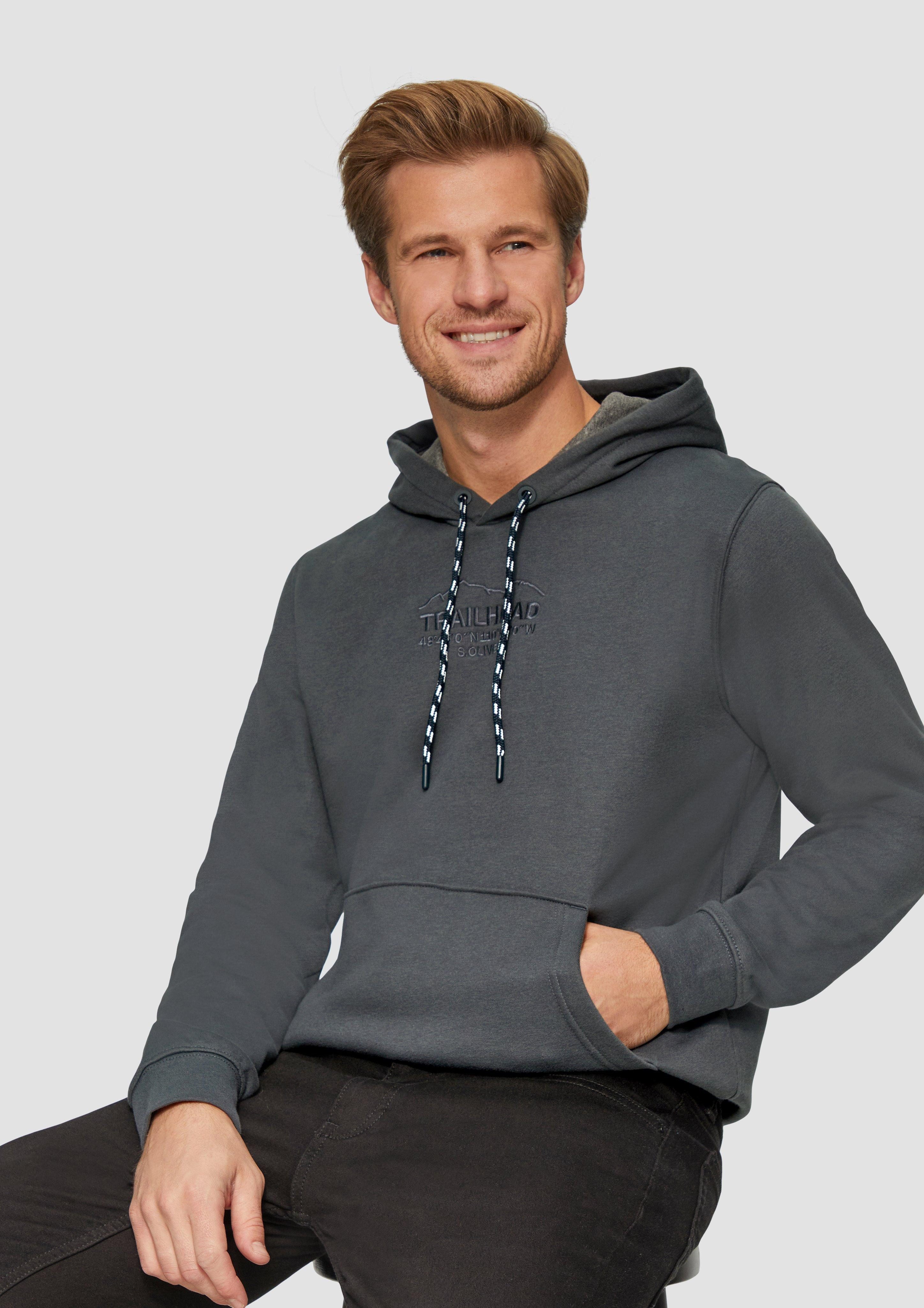 s.Oliver Sweatshirt Hoodie mit Kängurutasche und günstig online kaufen