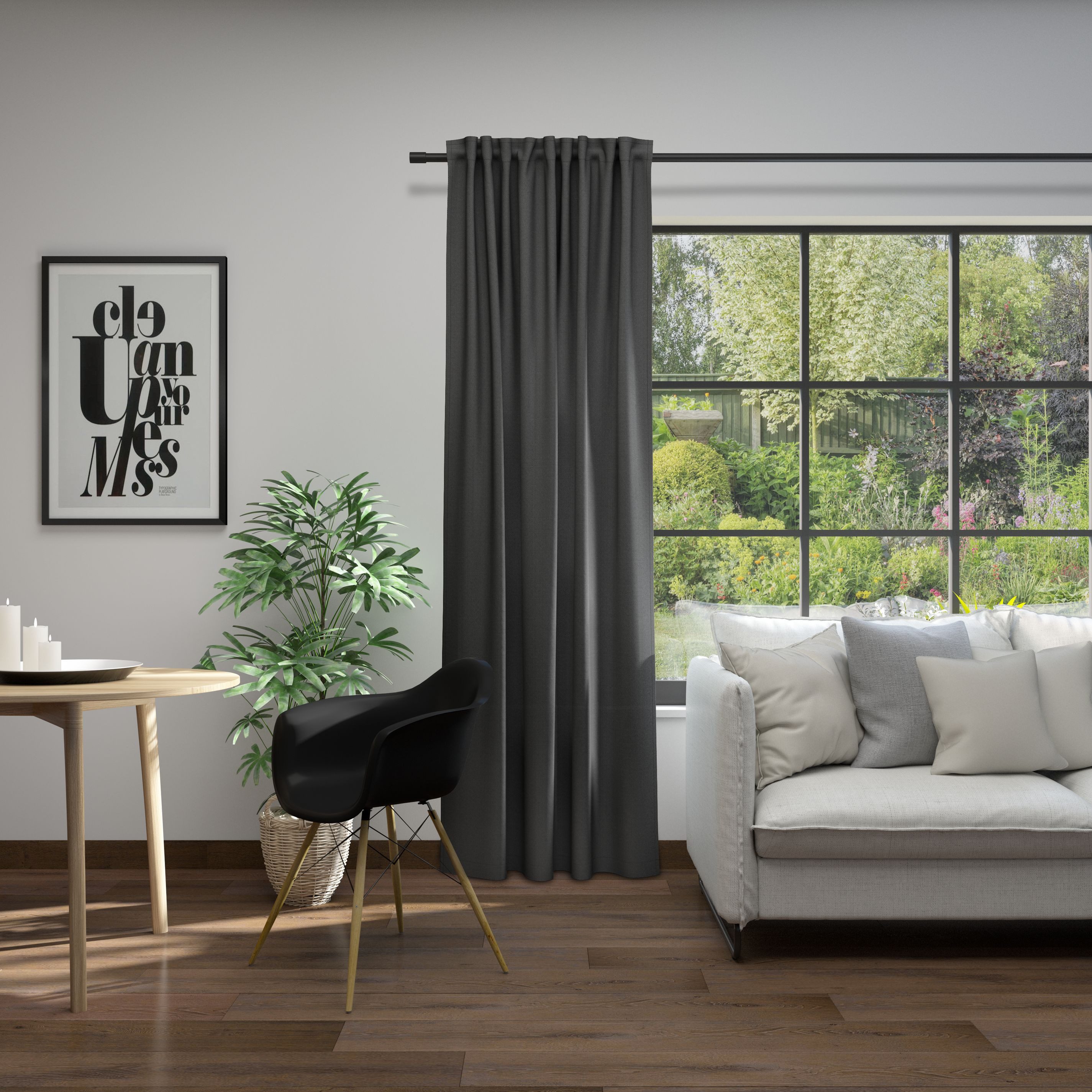 Neutex for you! Vorhang Linessa (1 St), verdeckte Schlaufen, blickdicht, Jacquard, Schal mit verdeckten Schlaufen, Breite 137 cm, nach Maß