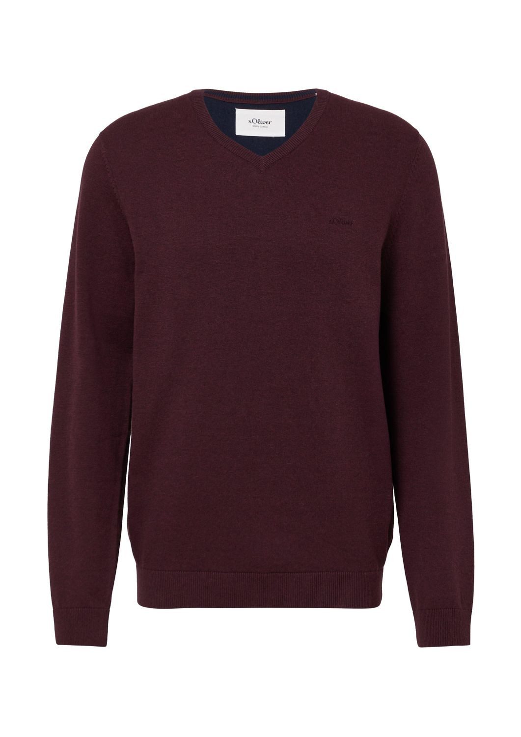 s.Oliver V-Ausschnitt-Pullover Pullover (1-tlg) V-Ausschnitt, langarm, günstig online kaufen