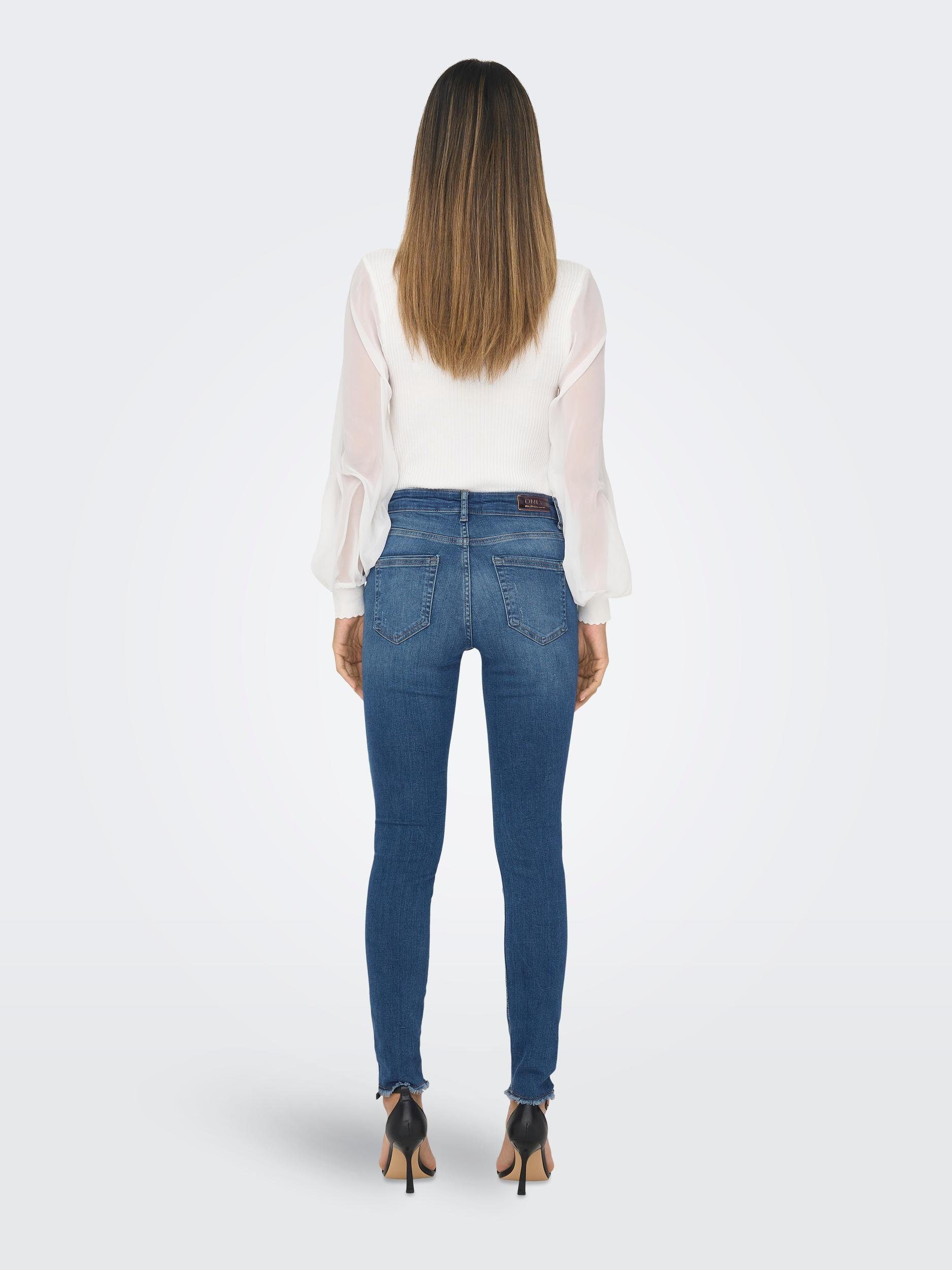 ONLY Skinny-fit-Jeans Damen Jeans Hose ONLBLUSH MID SK AK RW DT DNM REA221 günstig online kaufen