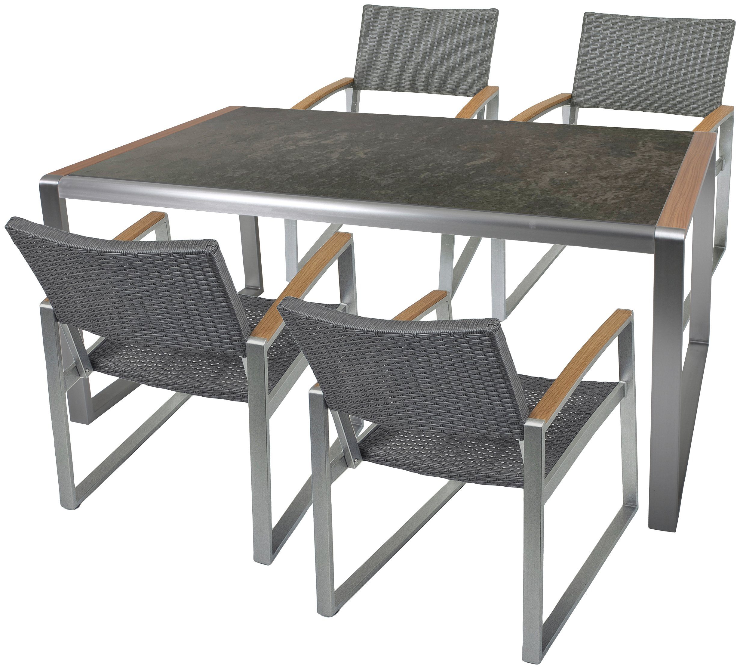 Garden Pleasure GartenEssgruppe AVERNA, (5tlg), mit robustem