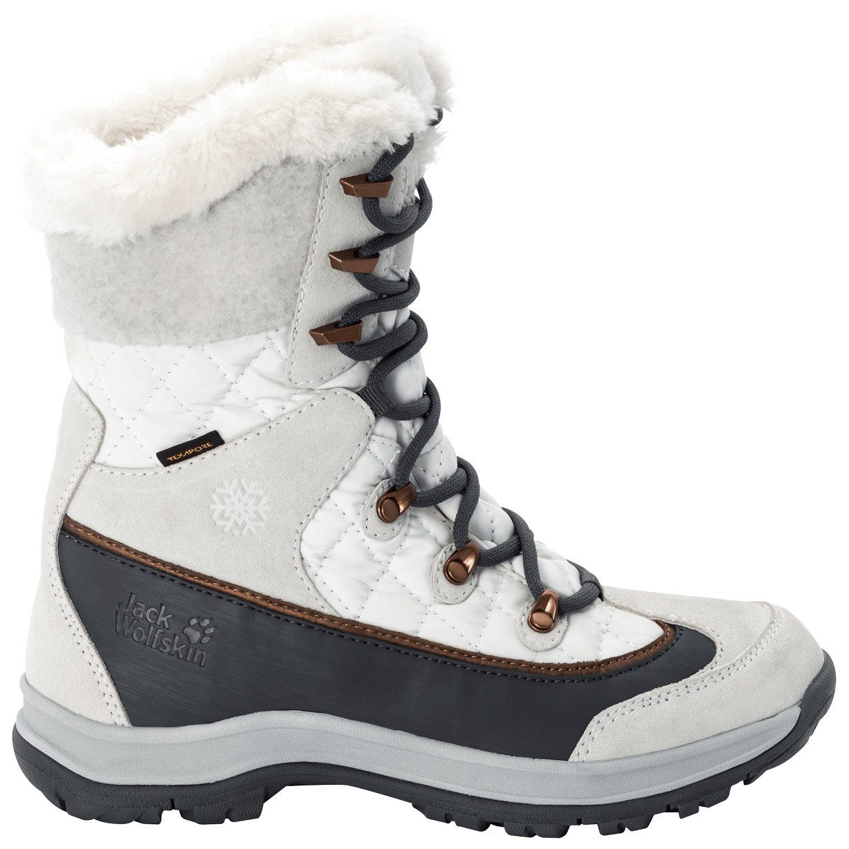 Jack Wolfskin Aspen High Texapore (wasserdicht) weiss/silber Damen Winterstiefel