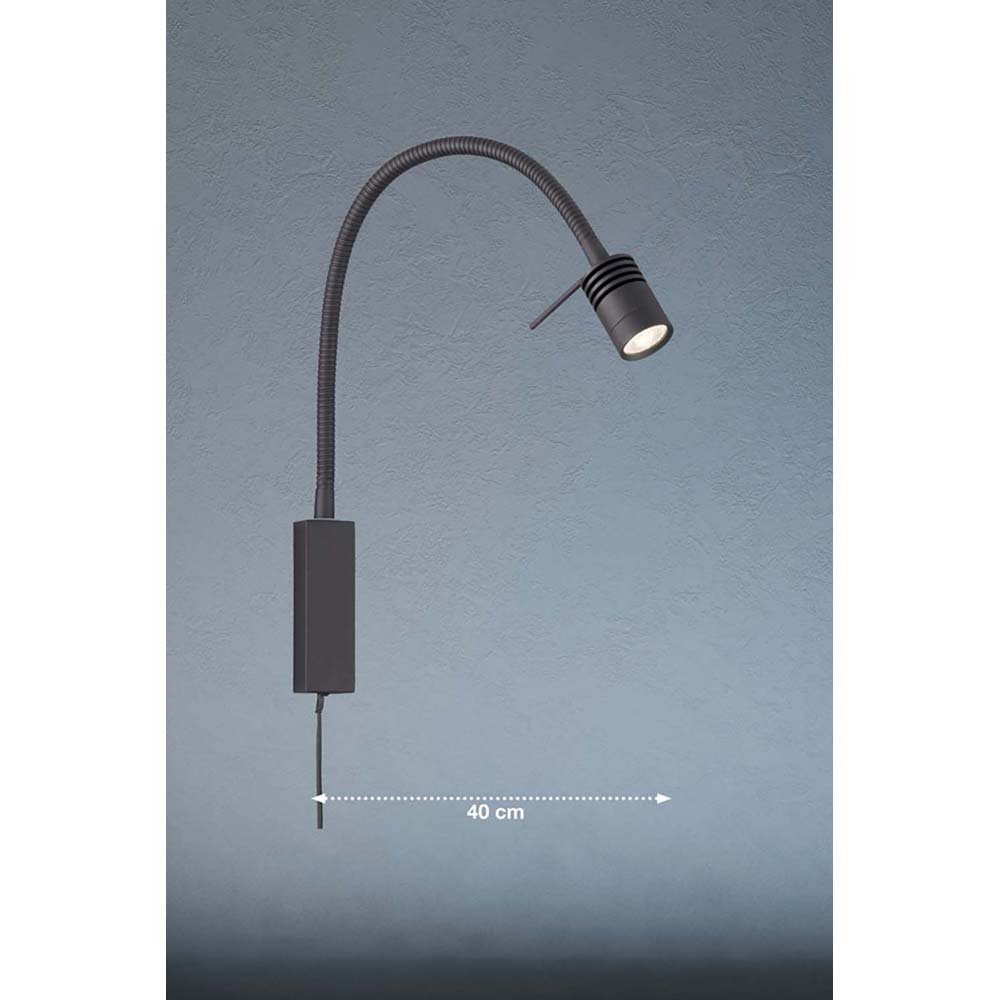 etc-shop Wandleuchte, Wandleuchte Leseleuchte Wandlampe LED Flexo-Arm Schlafzimmerlampe