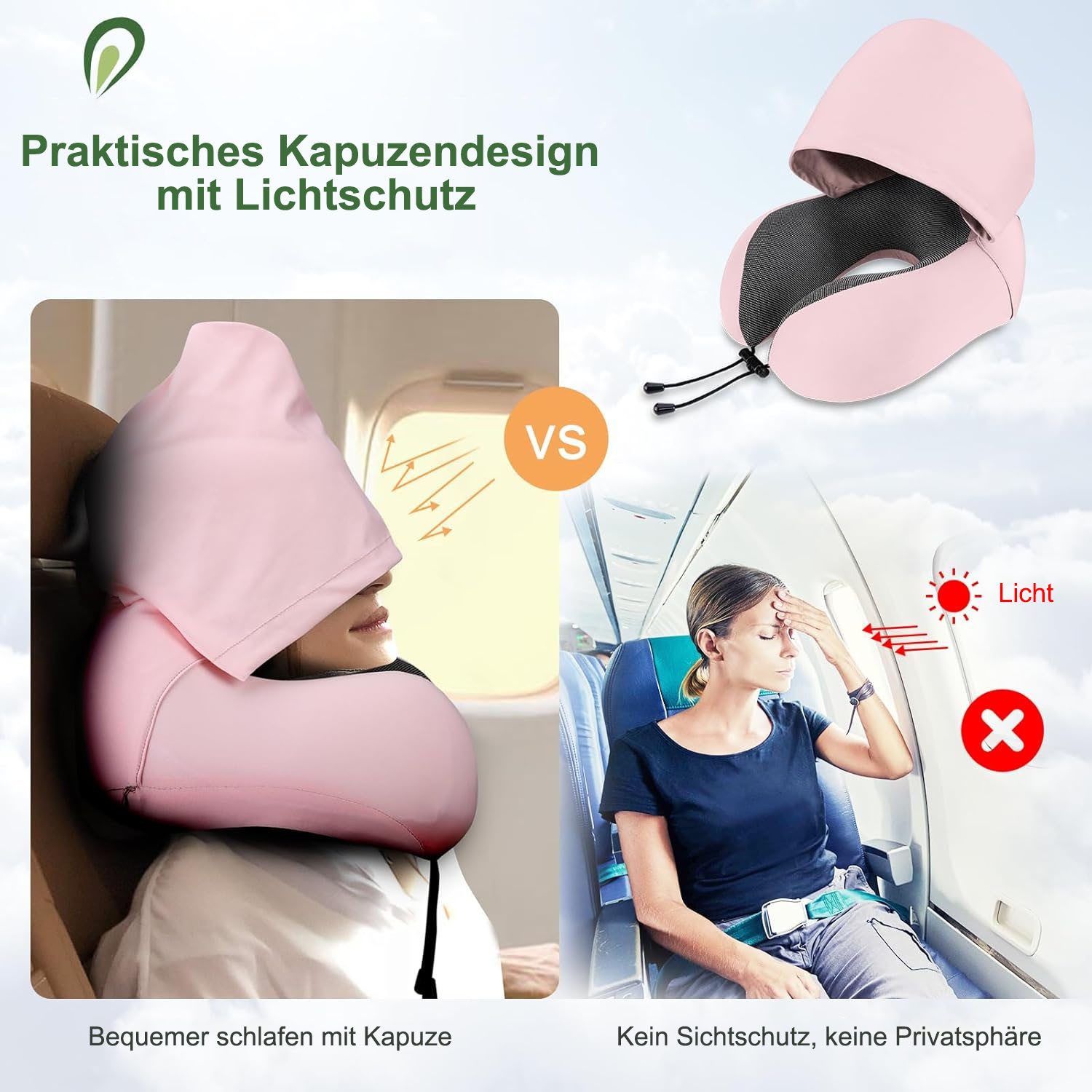 SURFOU Reisekissen Nackenkissen Flugzeug U-Form Nackenhörnchen günstig online kaufen