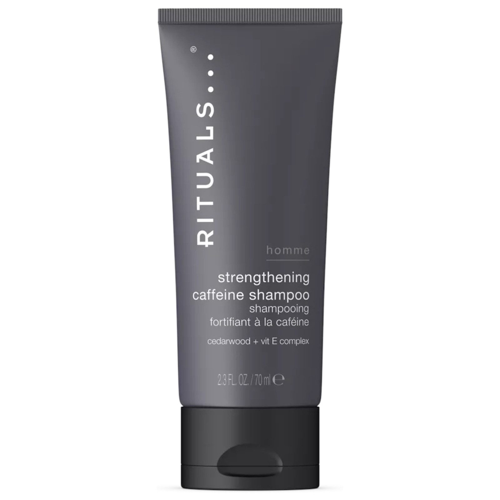Rituals Haarshampoo Homme - Kräftigendes Shampoo mit Koffein & rotem Ginseng, Mit Vitamin E und einem eleganten, maskulinen Zedernholzduft