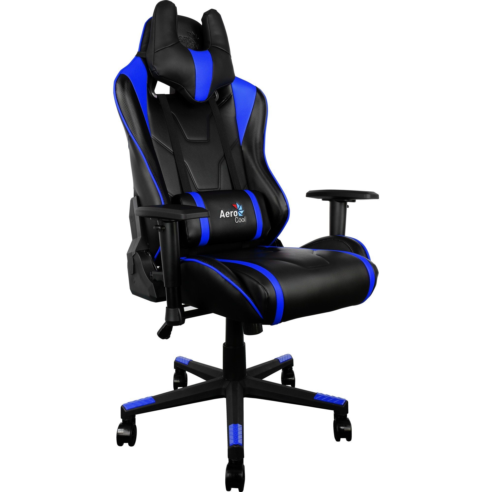 Aerocool Gaming-Stuhl Aerocool AC220 AIR Gaming Chair, Gaming-Stuhl schwarz/blau