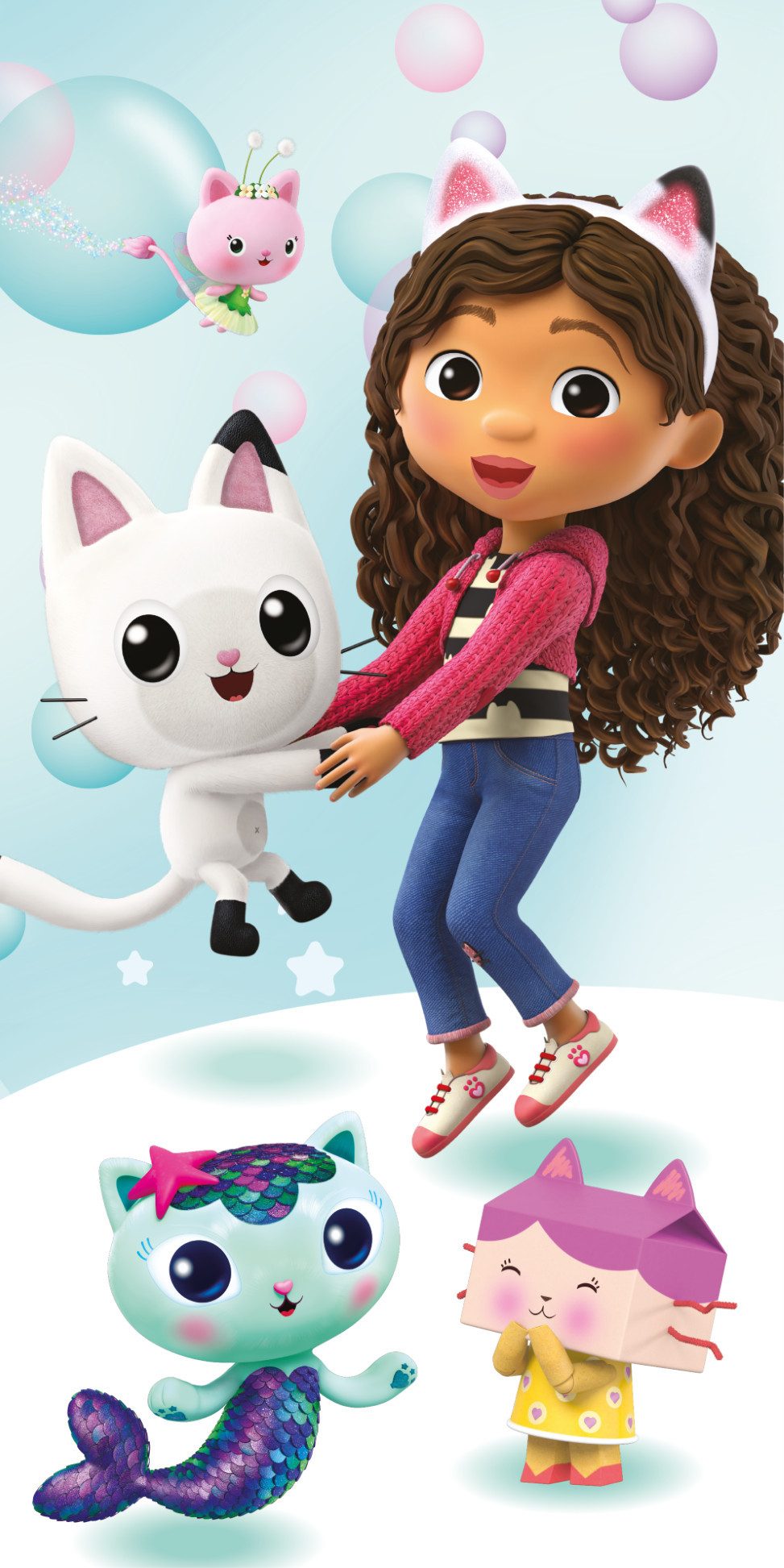 Gabby's Dollhouse Badetuch weiches Badetuch Größe: 70x140 100% Baumwolle, 1 günstig online kaufen