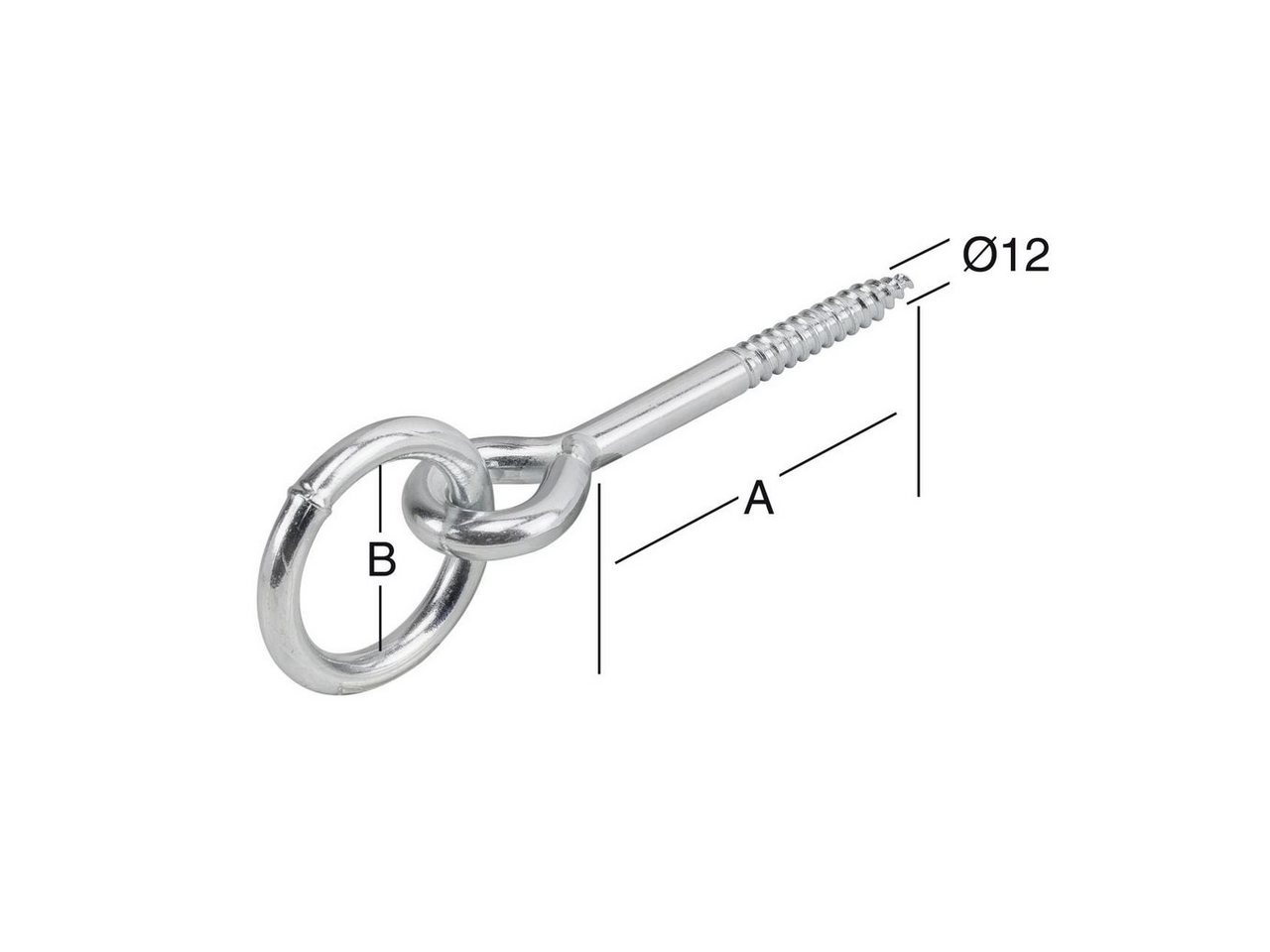 Thumbnail - Vormann Ringschrauben Vormann Barrenringe verzinkt 98 x 45 mm