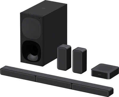Sony HT-S40R Kanal- 5.1 Soundbar (Bluetooth, 600 W, inkl. kabelgebundenem Subwoofer, kabellosen Rear-Lautsprechern)