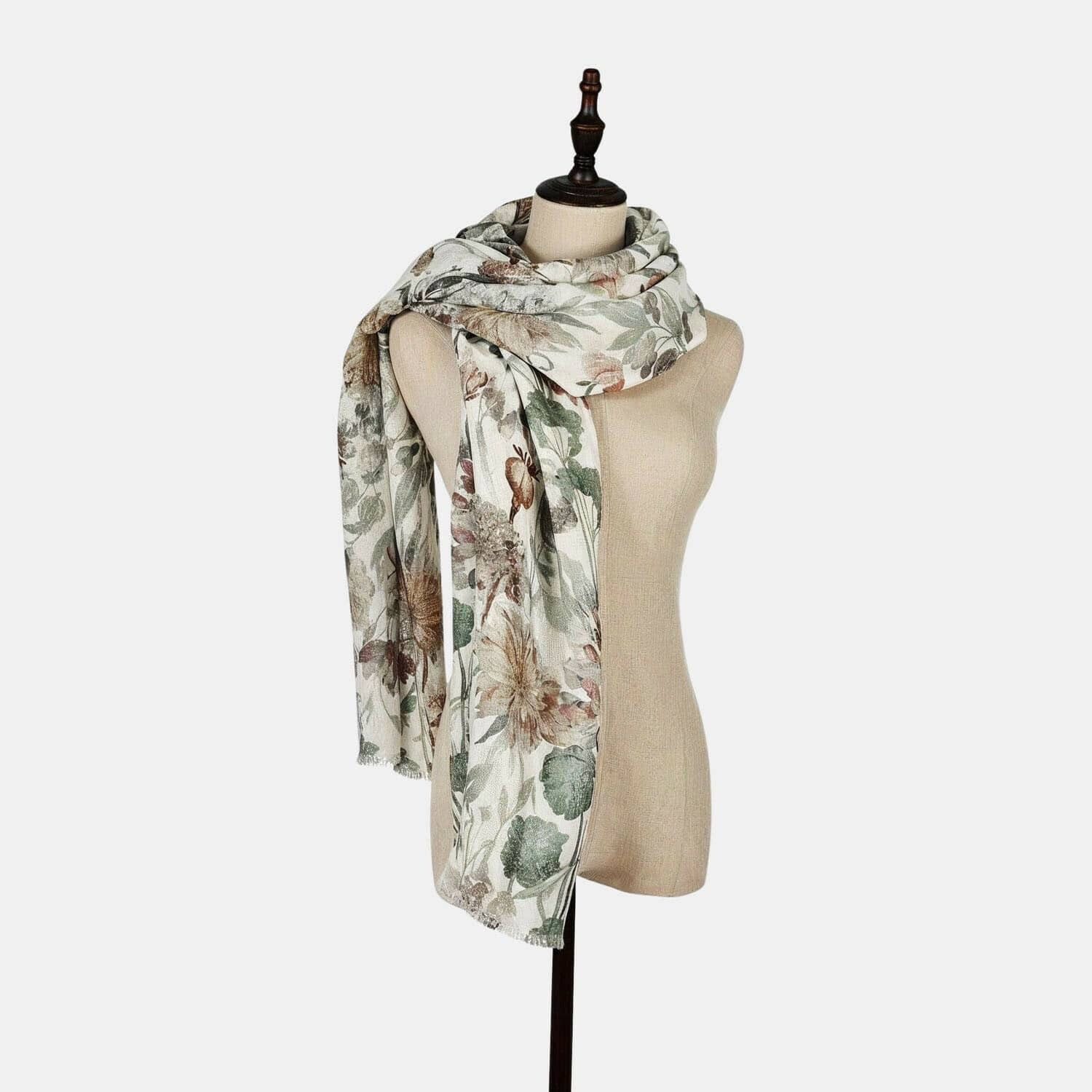 Mirabeau Modeschal Schal Nolaria creme/grün