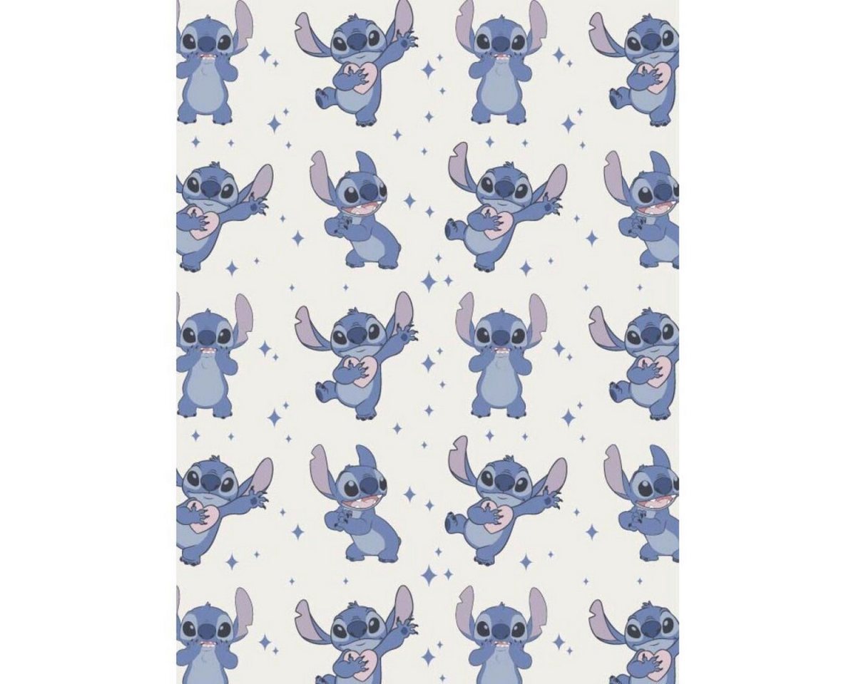 Wohndecke Sherpa Decke Kuscheldecke 110 × 150 cm extra weich, Lilo & Stitch