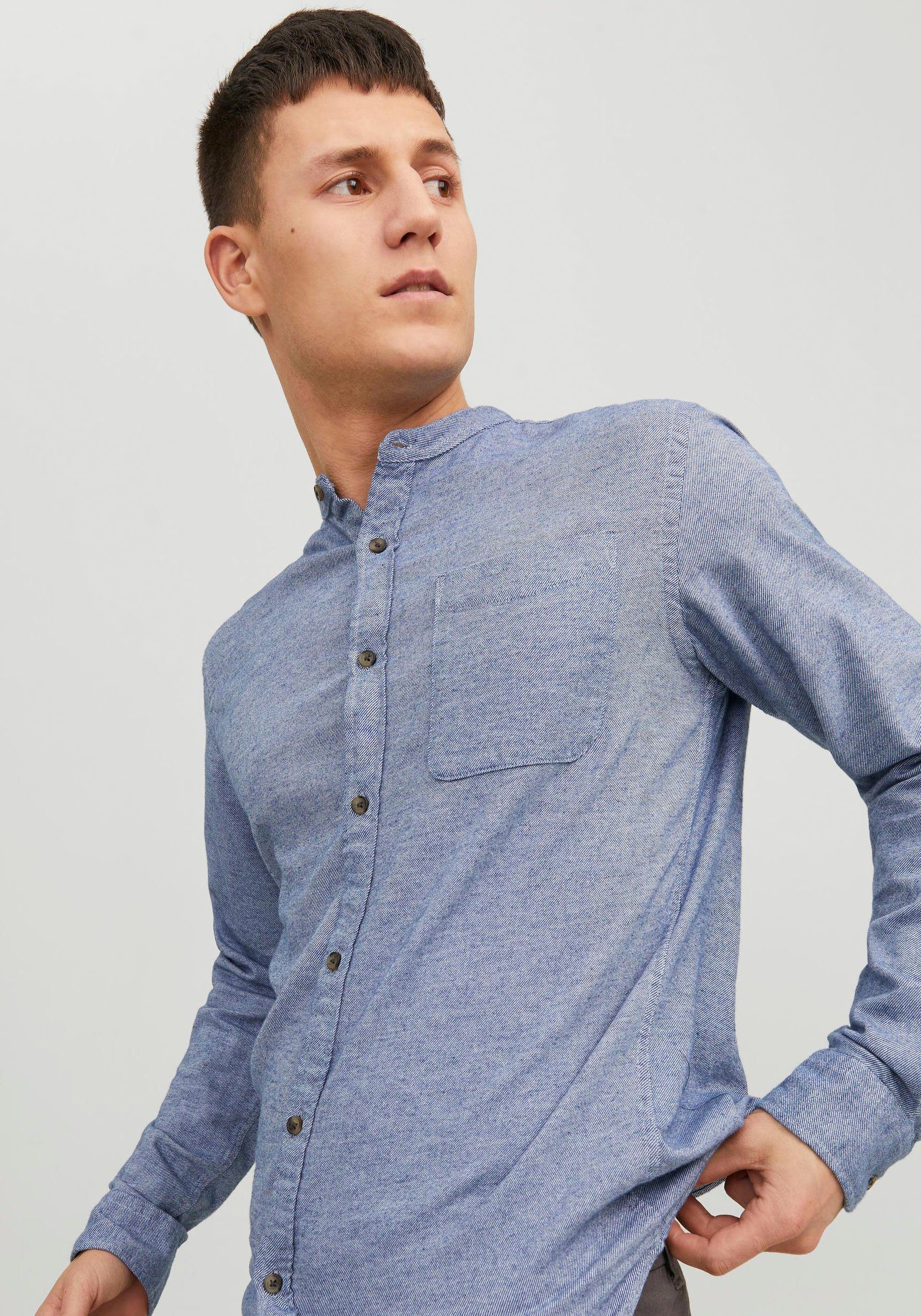 Jack & Jones Langarmhemd JJEBAND MELANGE günstig online kaufen