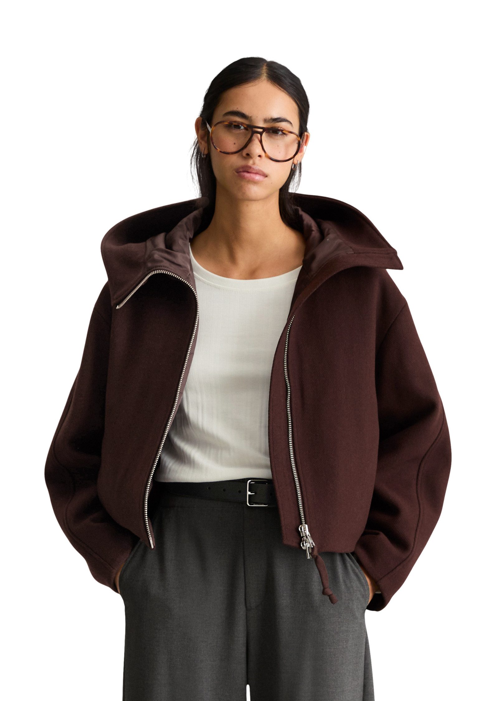 Marc O'Polo DENIM Outdoorjacke aus Wolle-Mix