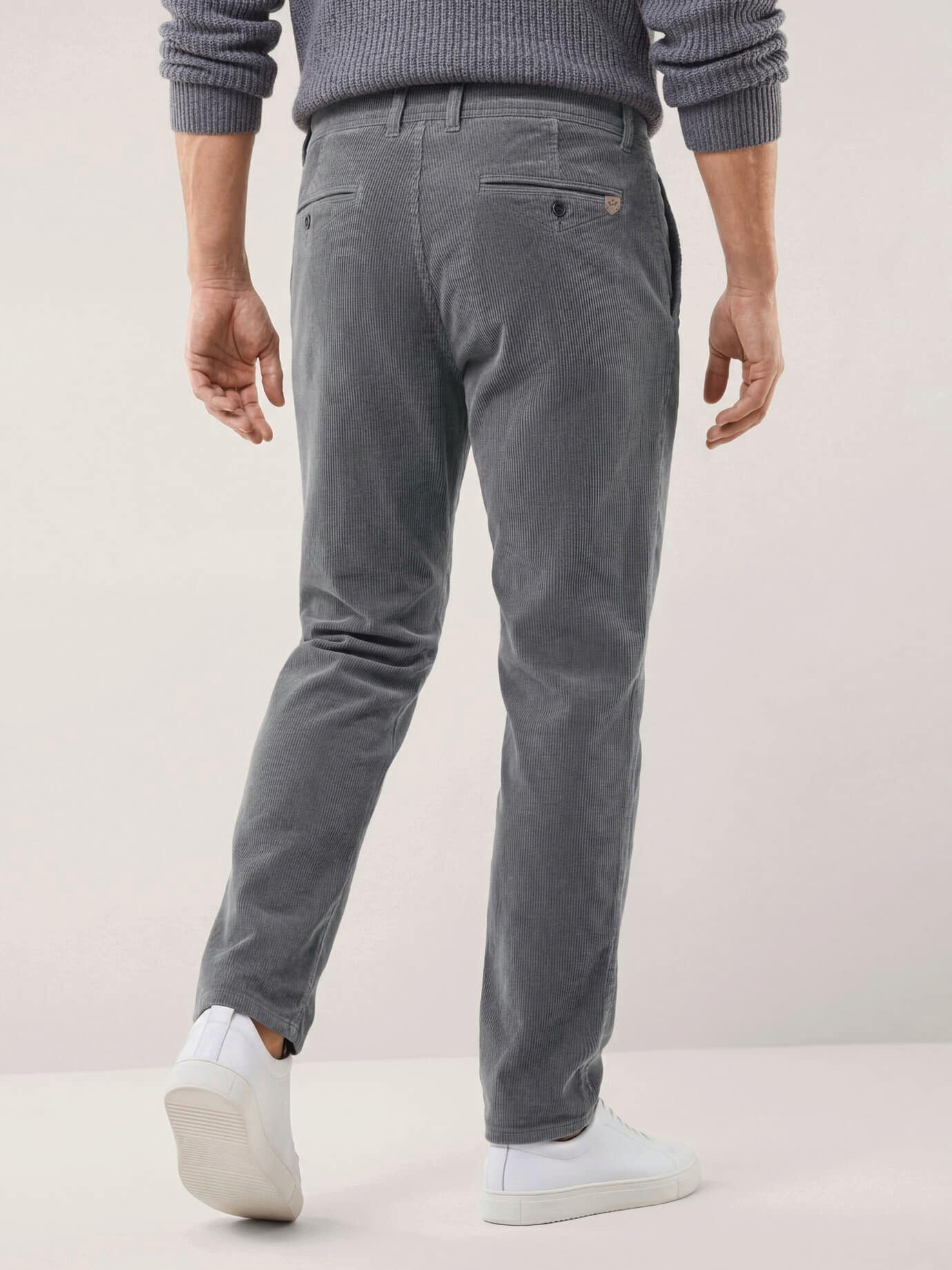 Walbusch Cordhose Herren Cordhose aus weicher Baumwolle Modern fit, modern, Kurzgröße – Bild 3 von 4