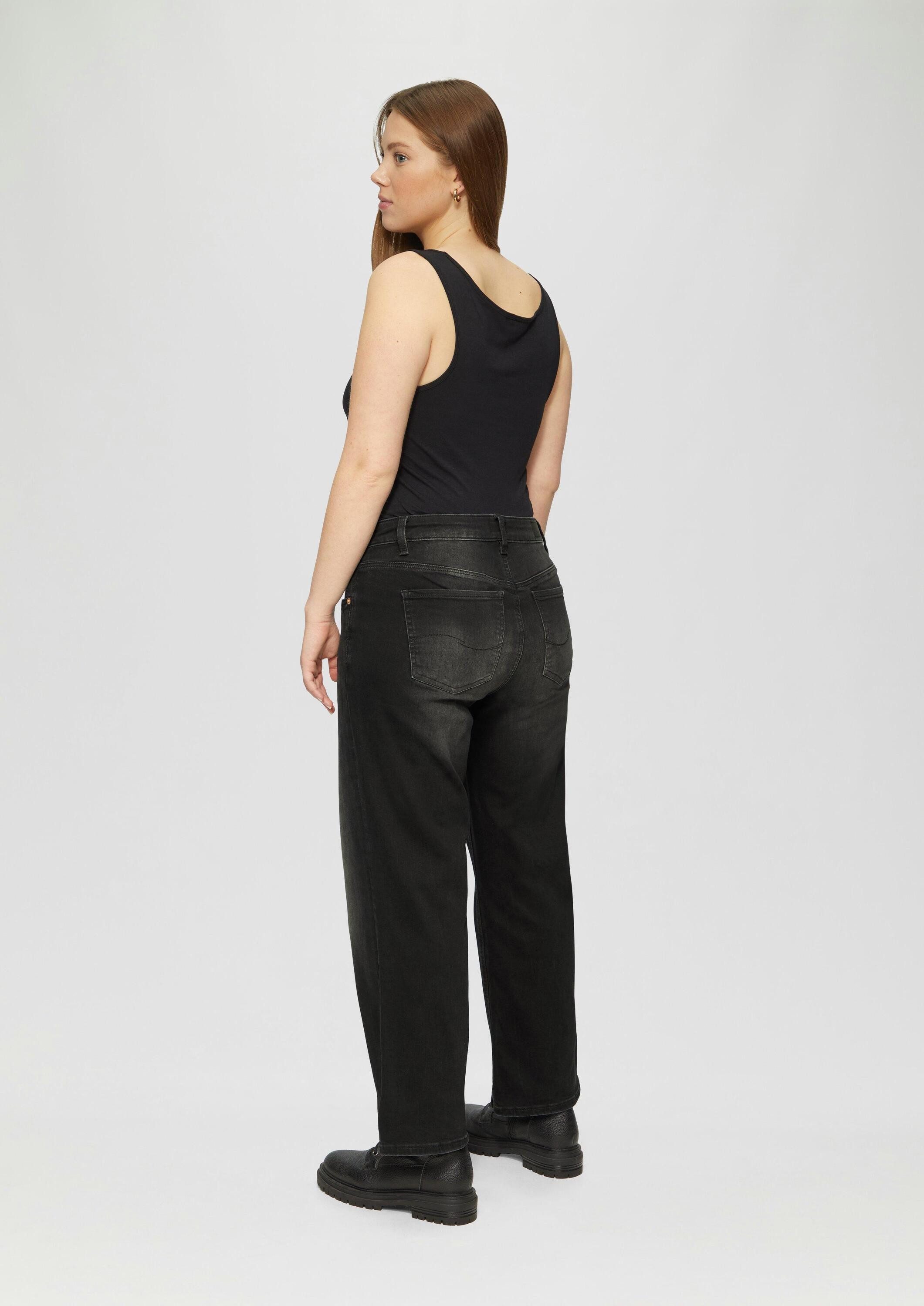 QS Regular-fit-Jeans Jeans-Hose Ankle-Jeans / Slim Fit / Mid Rise / Straight Leg / Super Stretch