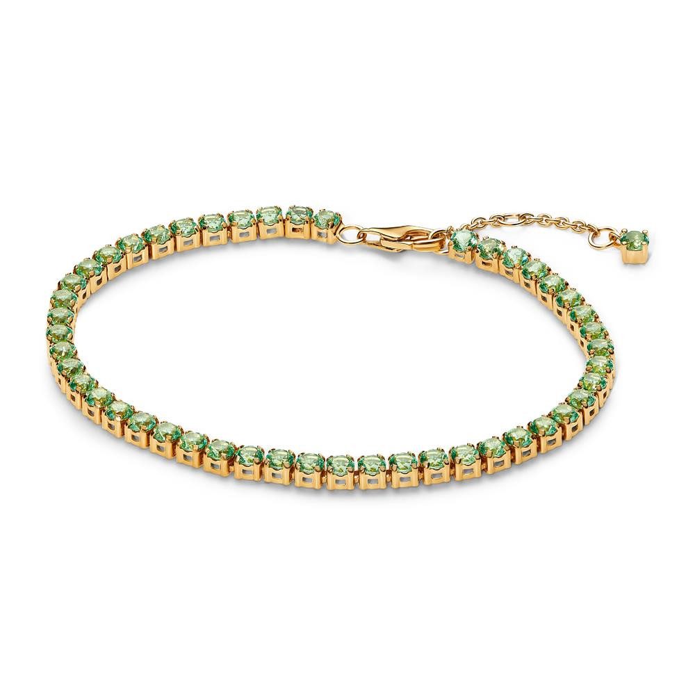 Pandora Armband PANDORA Damen Tennisarmband Timeless, IP Gold, Schmuckkristalle