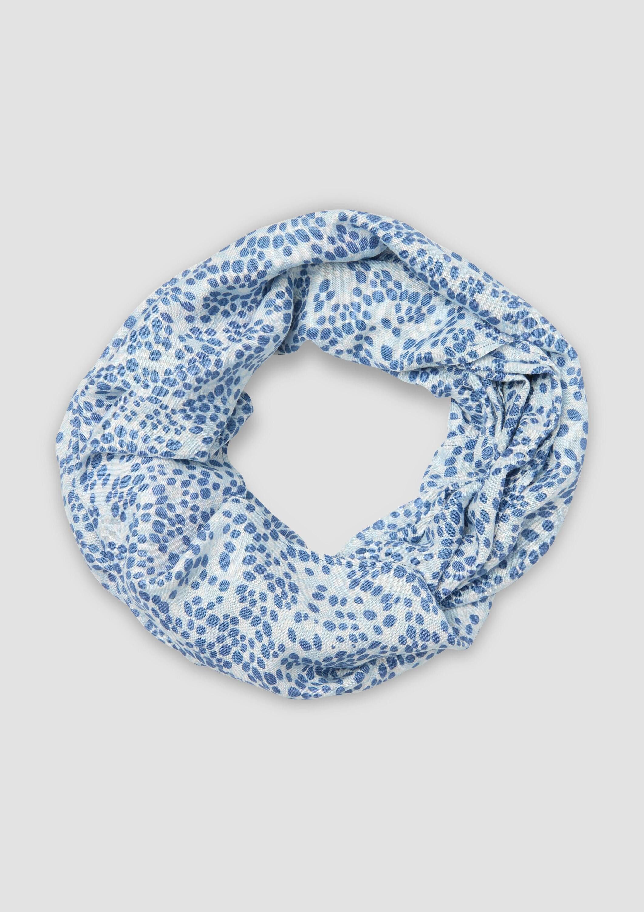 s.Oliver Loop Snood, Gemusterter Loop-Schal aus Viskose günstig online kaufen