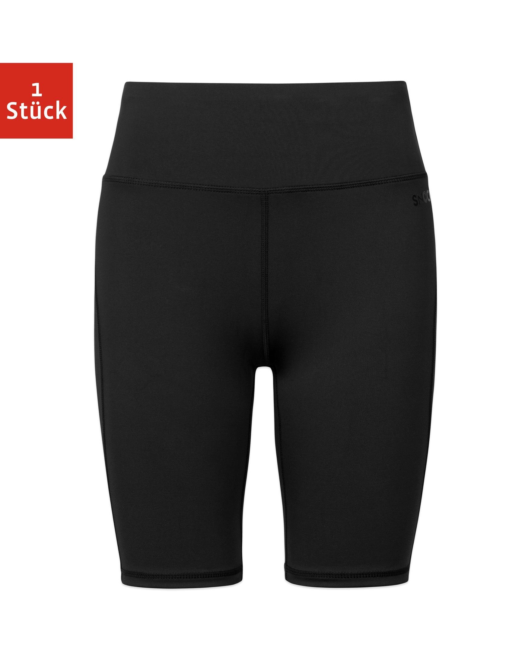 SNOCKS Sporthose High Waist Shorts Damen Trainingsshort Radlerhose (1-tlg) aus blickdichtem Stretchmaterial, ohne kratzenden Zettel